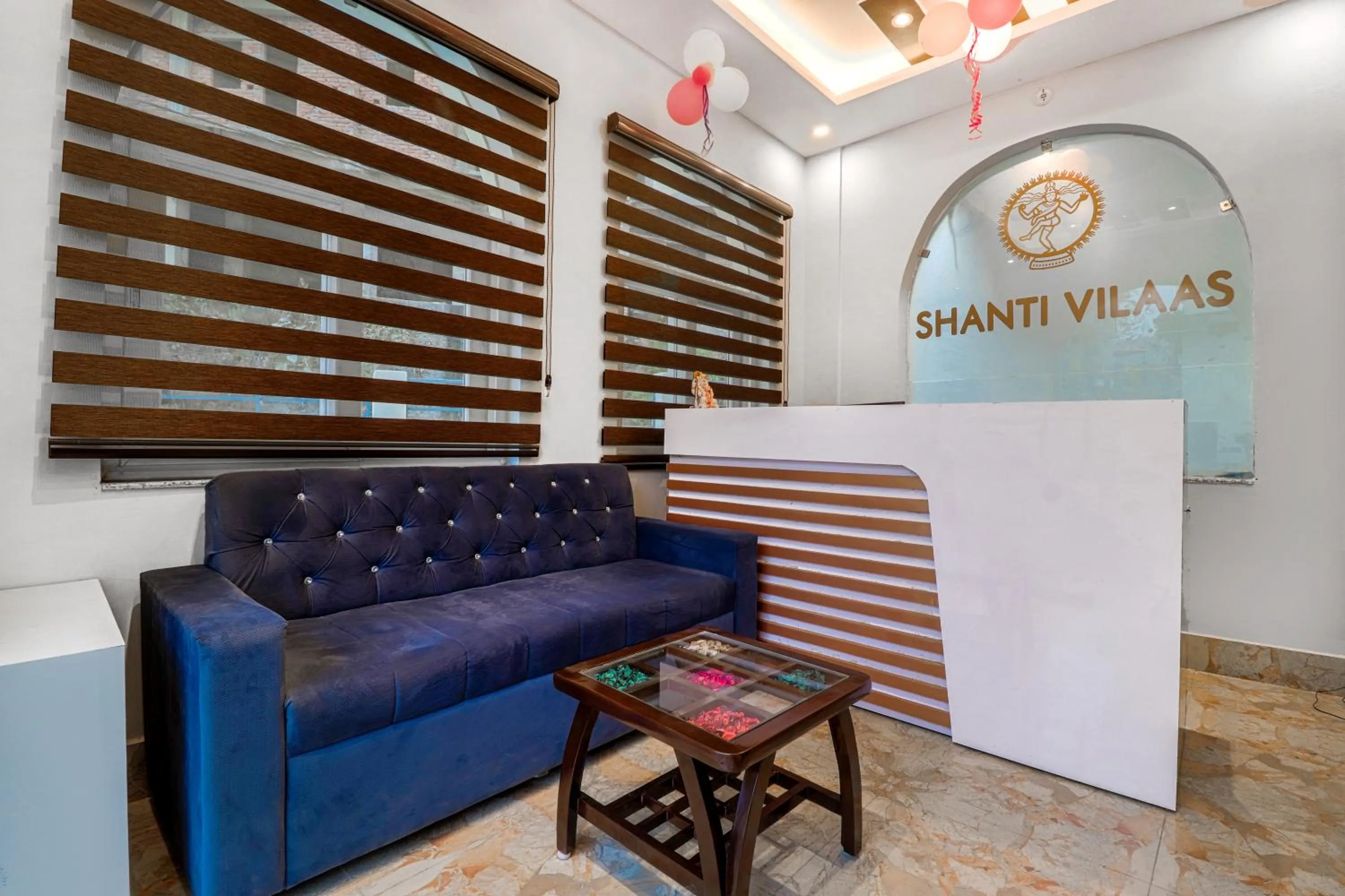 Seating area in Shanti Vilaas