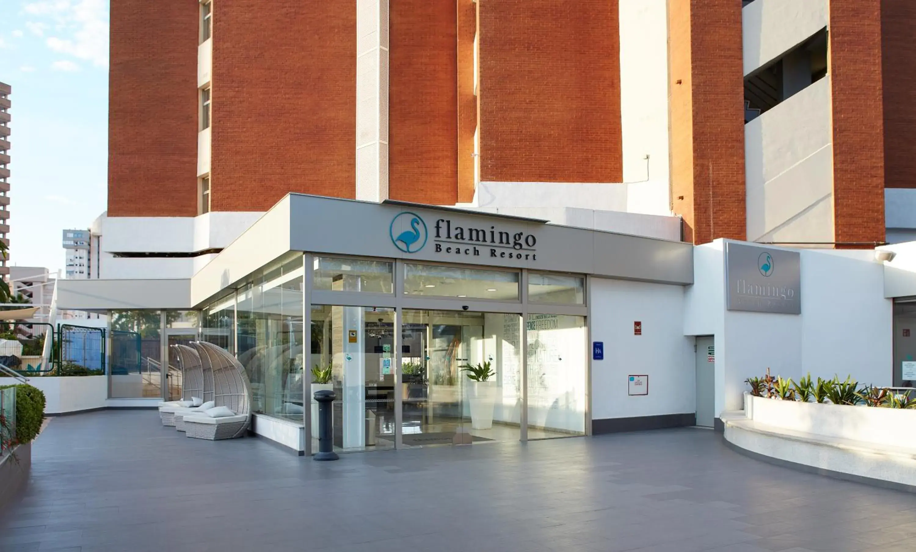 Property building in Flamingo Beach Resort - Adults Recommended Property building in Flamingo Beach Resort - Adults Recommended