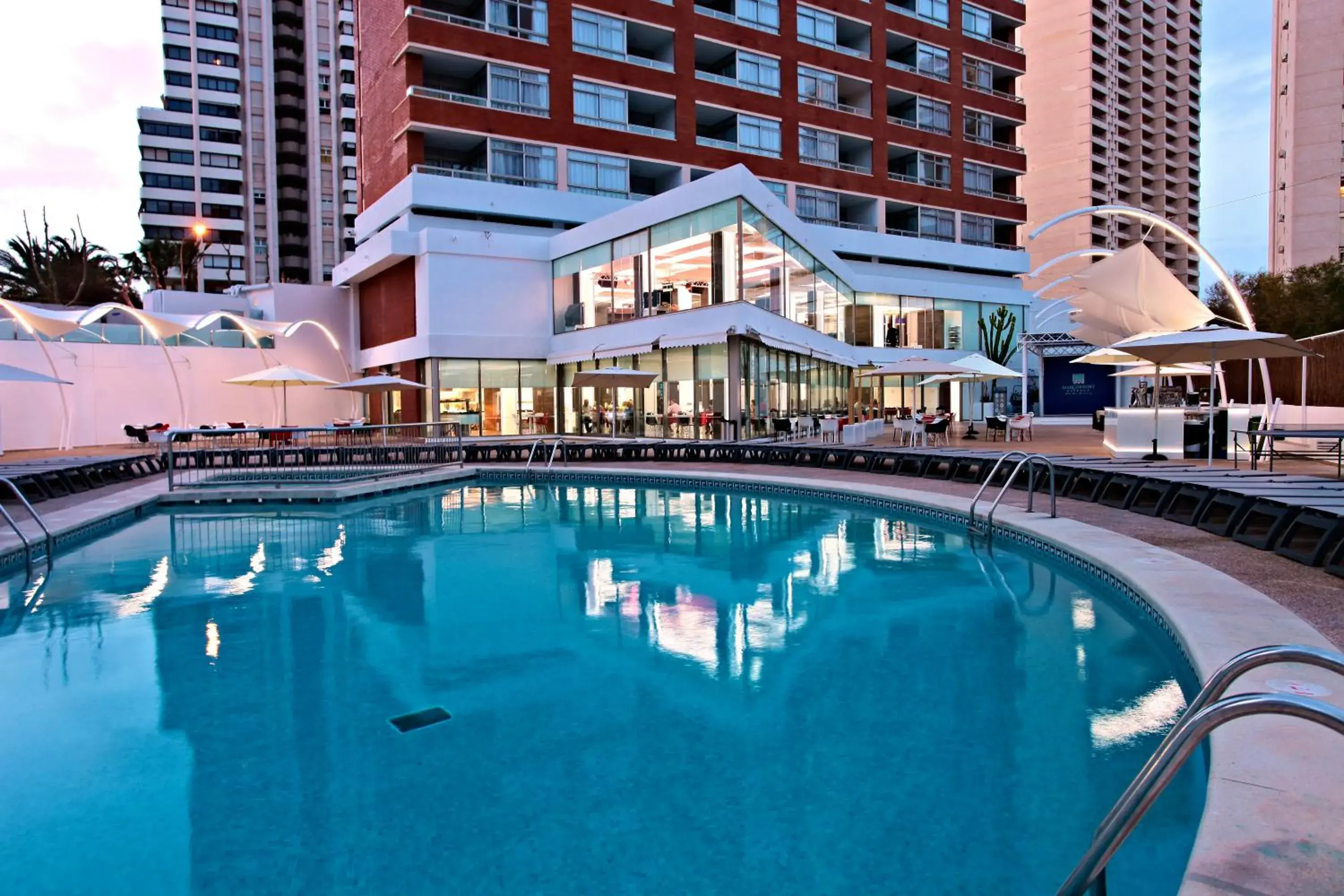 Pool view in Flamingo Beach Resort - Adults Recommended Pool view in Flamingo Beach Resort - Adults Recommended