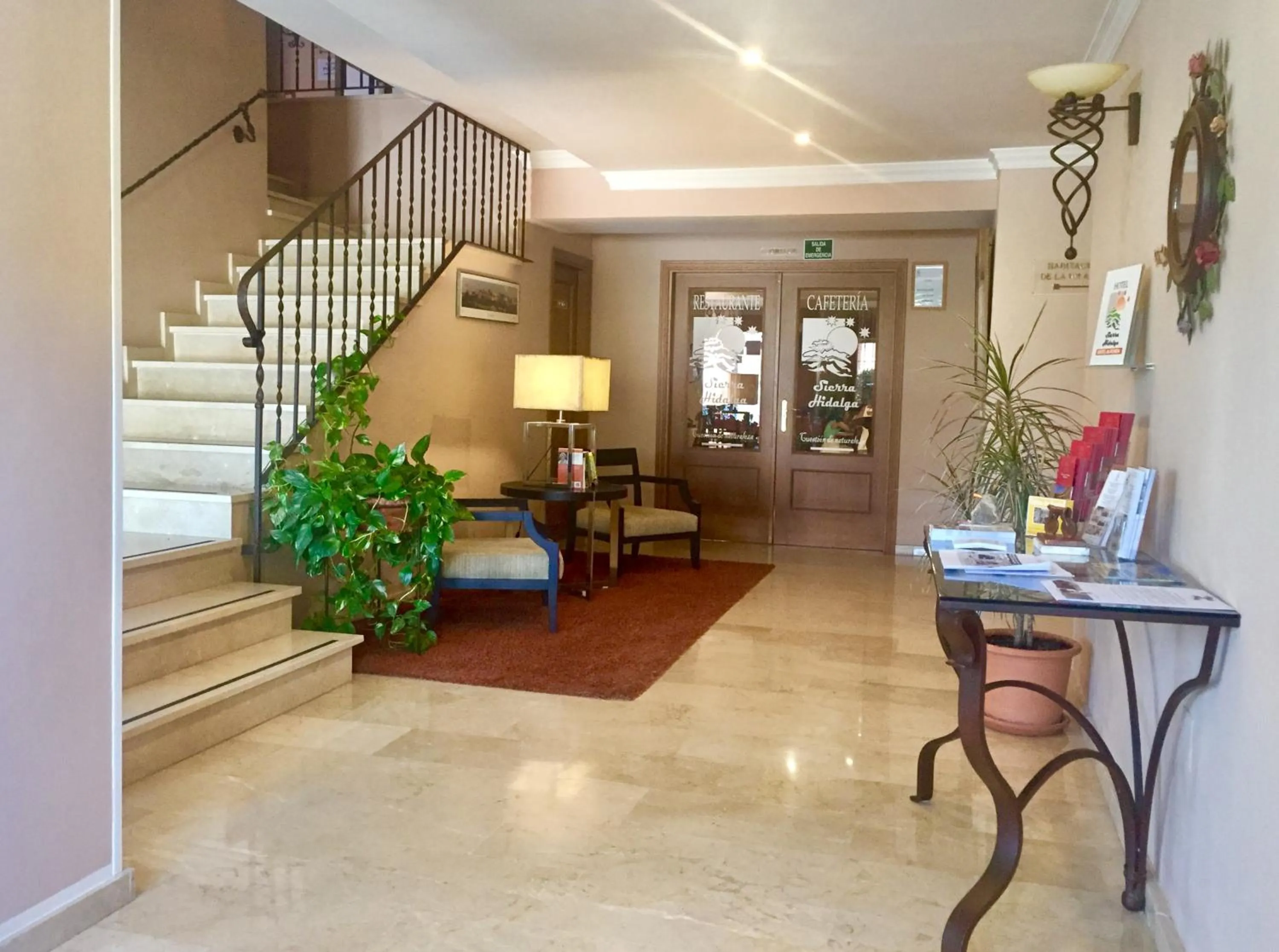 Lobby or reception in Hotel Sierra Hidalga