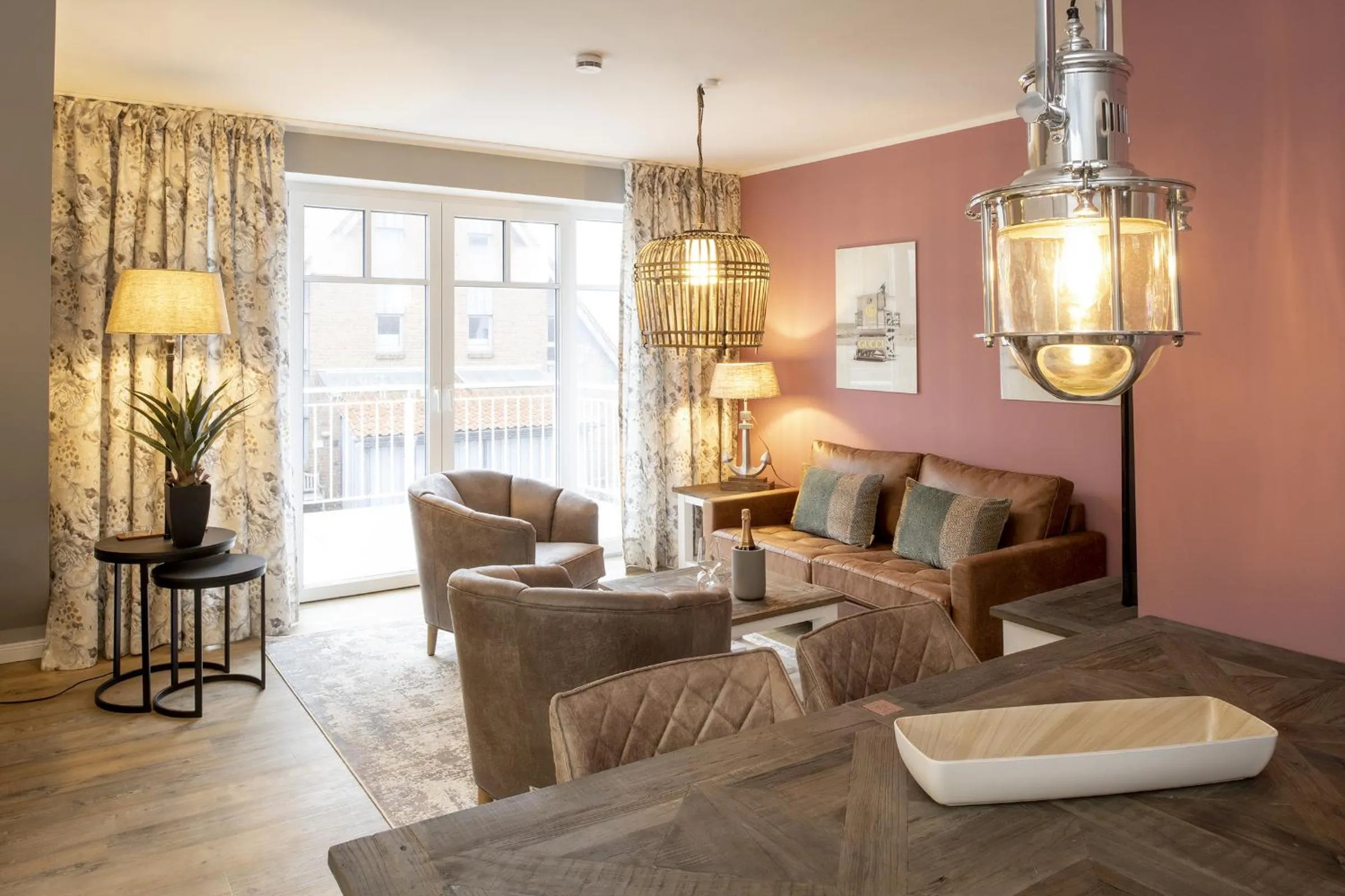 Living room in Ferienwohnung Bootsmann
