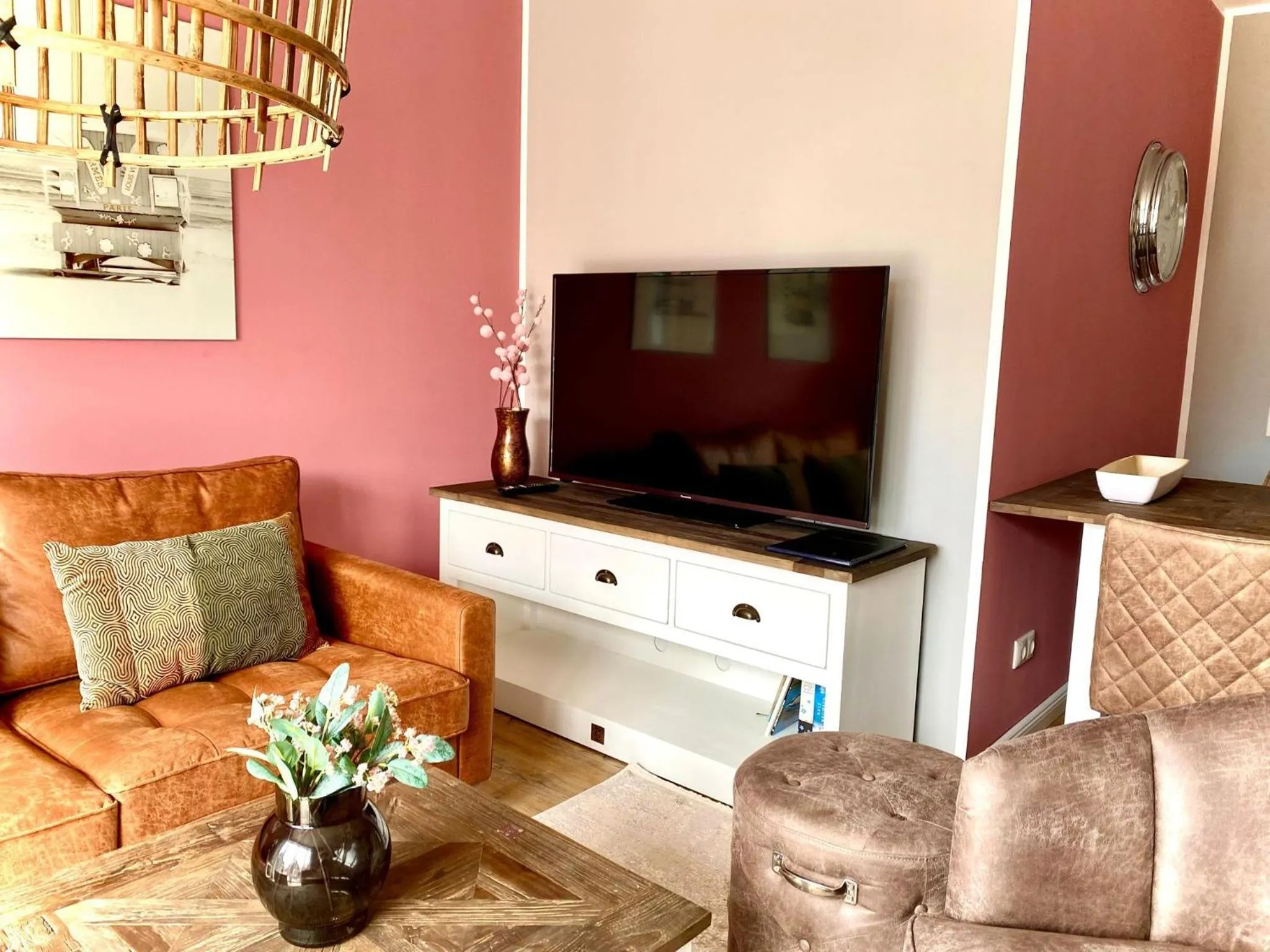 Living room in Ferienwohnung Bootsmann