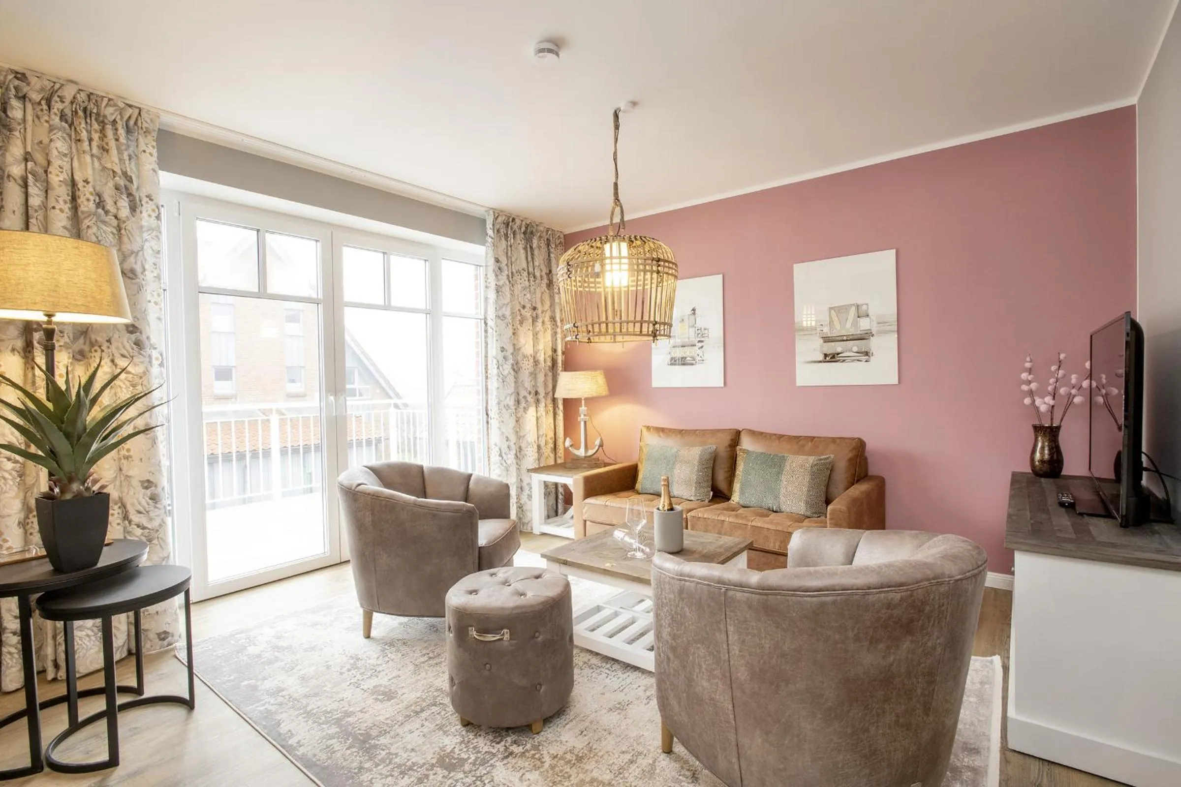 Living room in Ferienwohnung Bootsmann