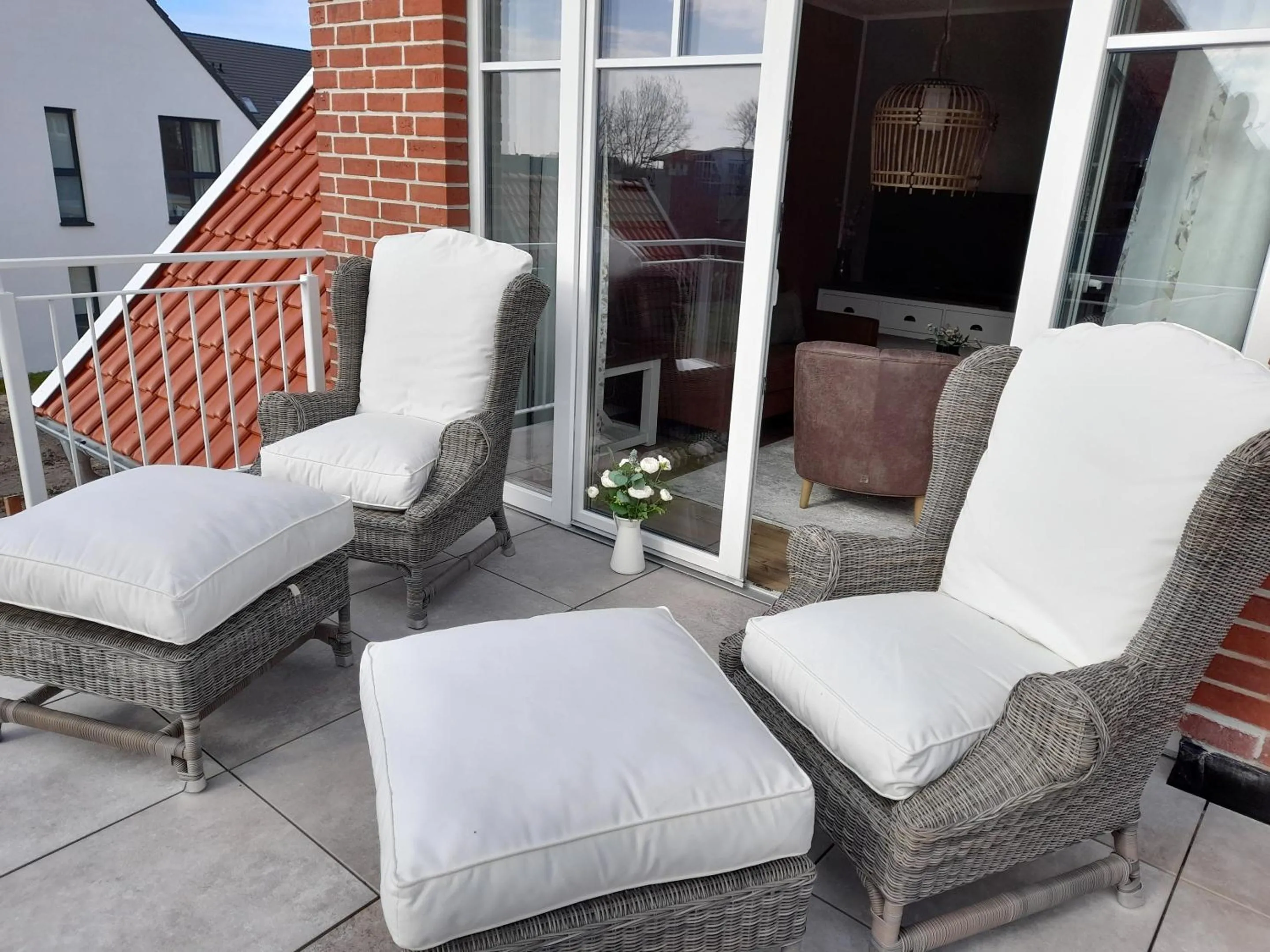 Balcony/Terrace in Ferienwohnung Bootsmann