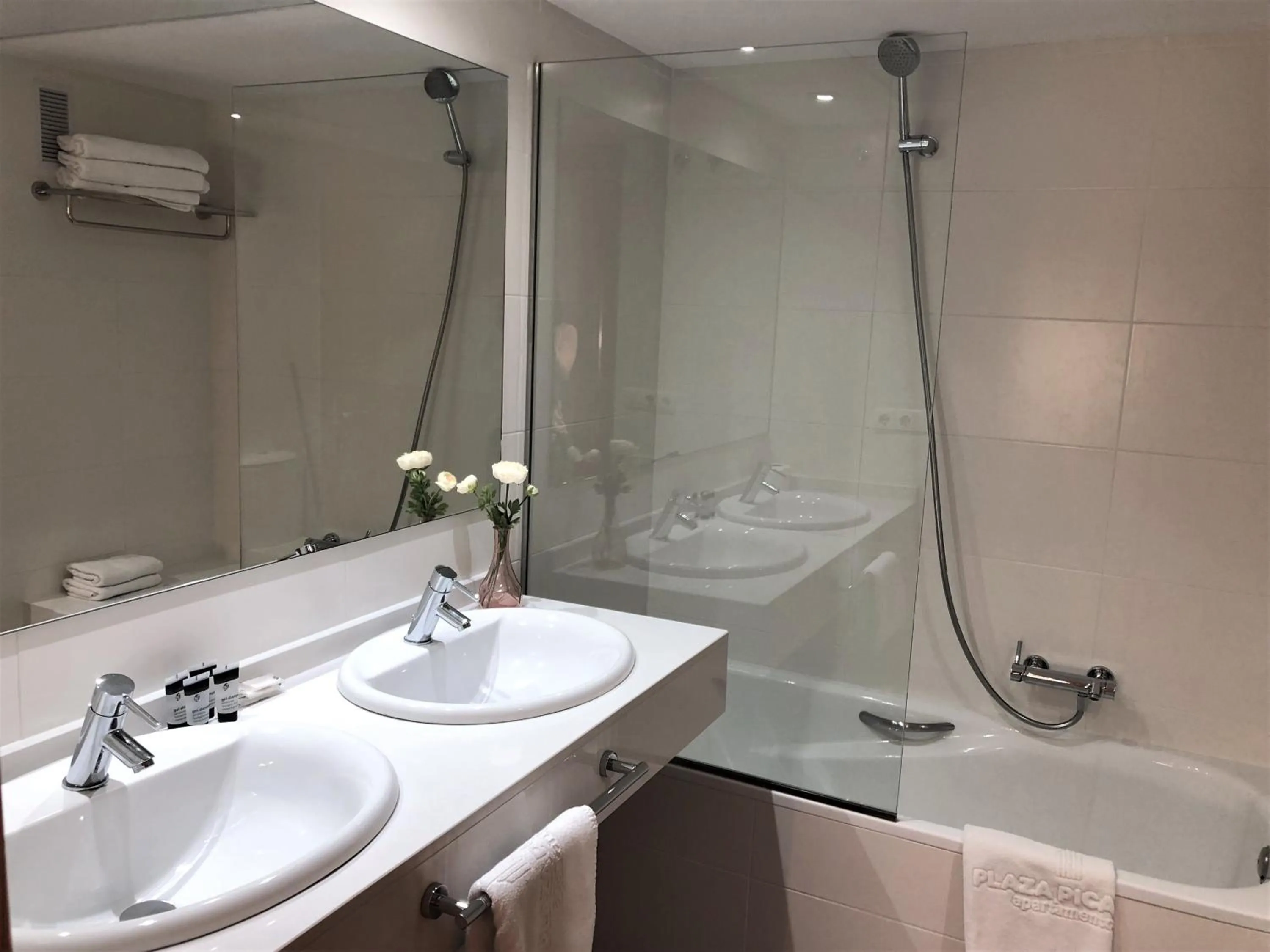 Bathroom in Apartamentos Plaza Picasso