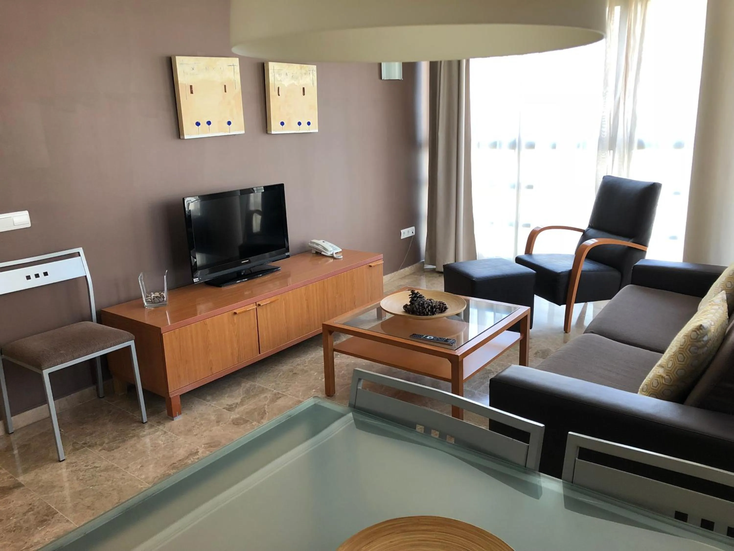 Living room in Apartamentos Plaza Picasso