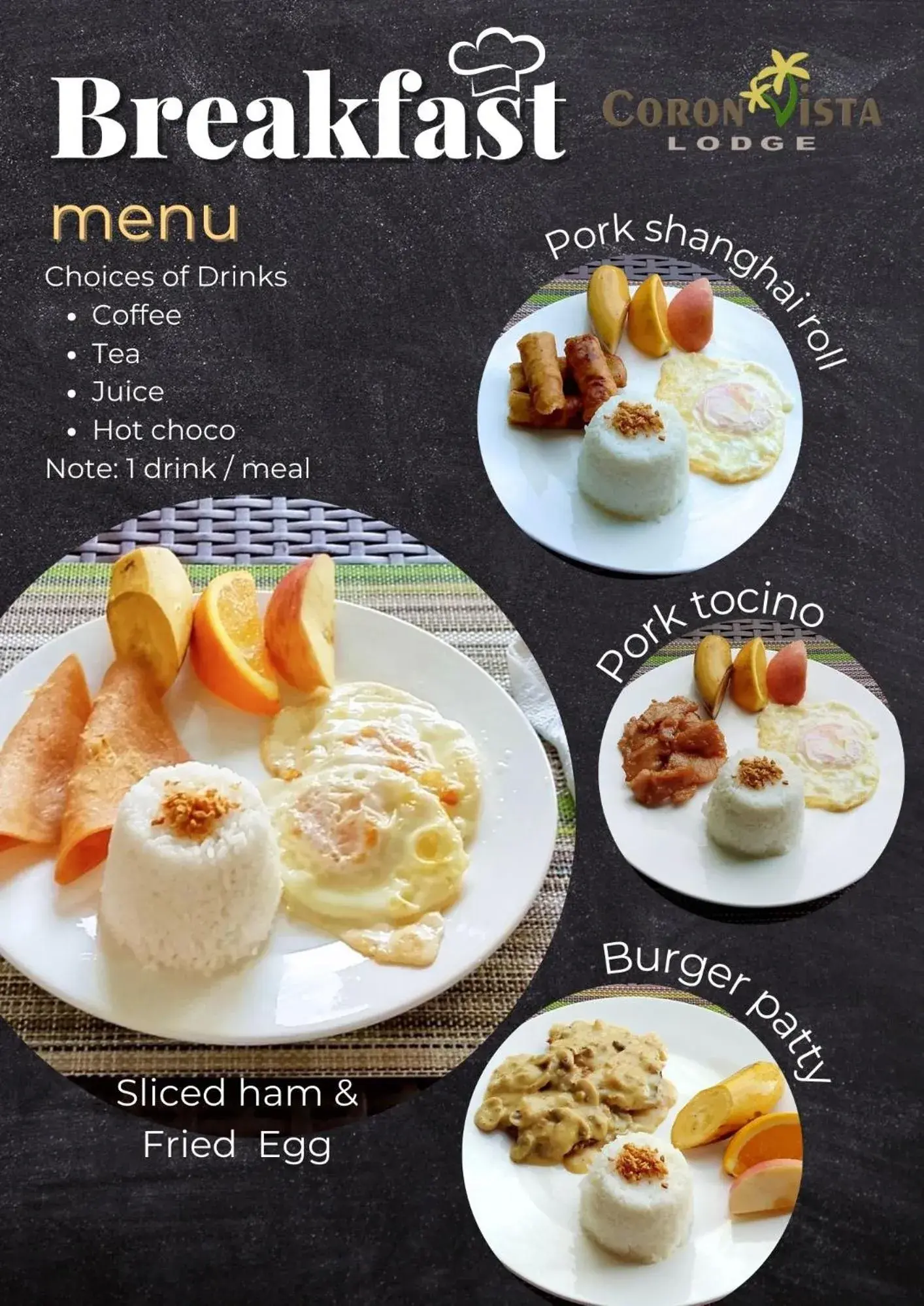 Breakfast in Coron Vista Lodge Breakfast in Coron Vista Lodge