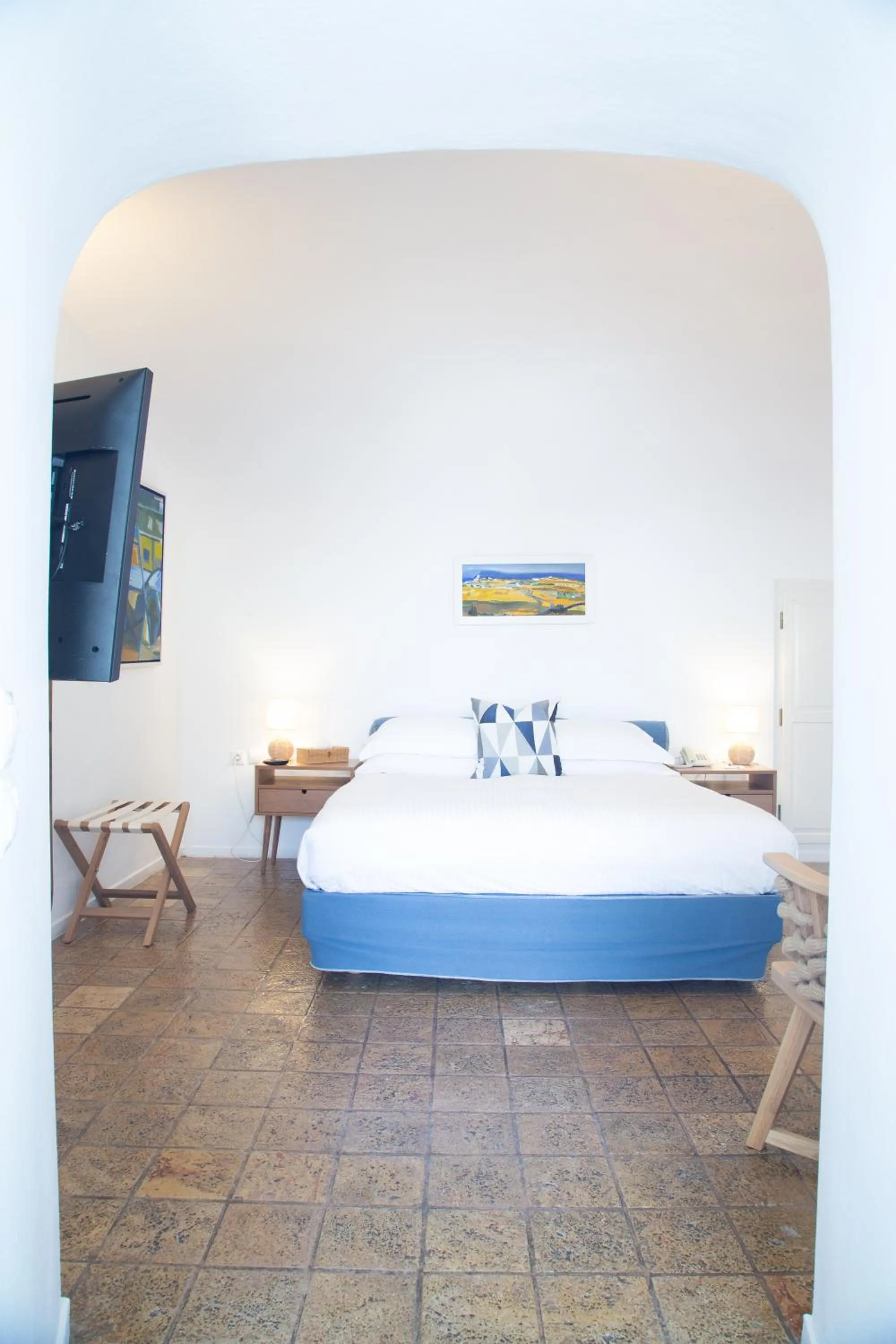 Bedroom, Bed in Pantelia Suites