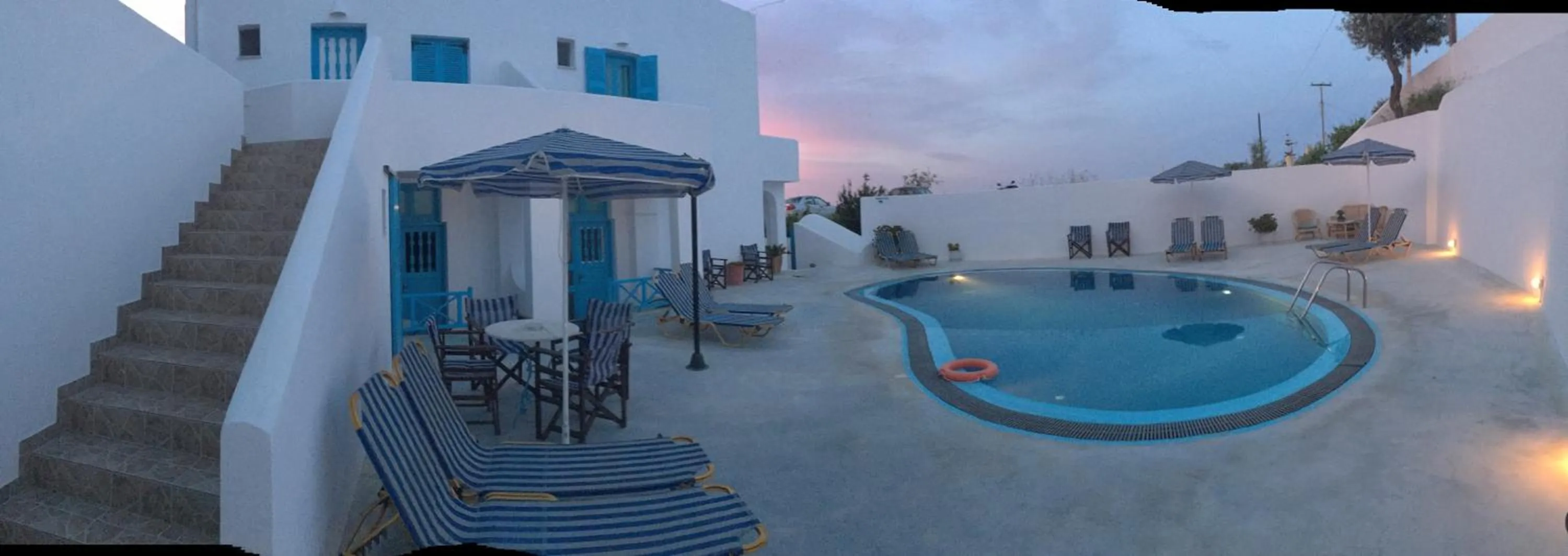 Pool view in Villa Pelekanos