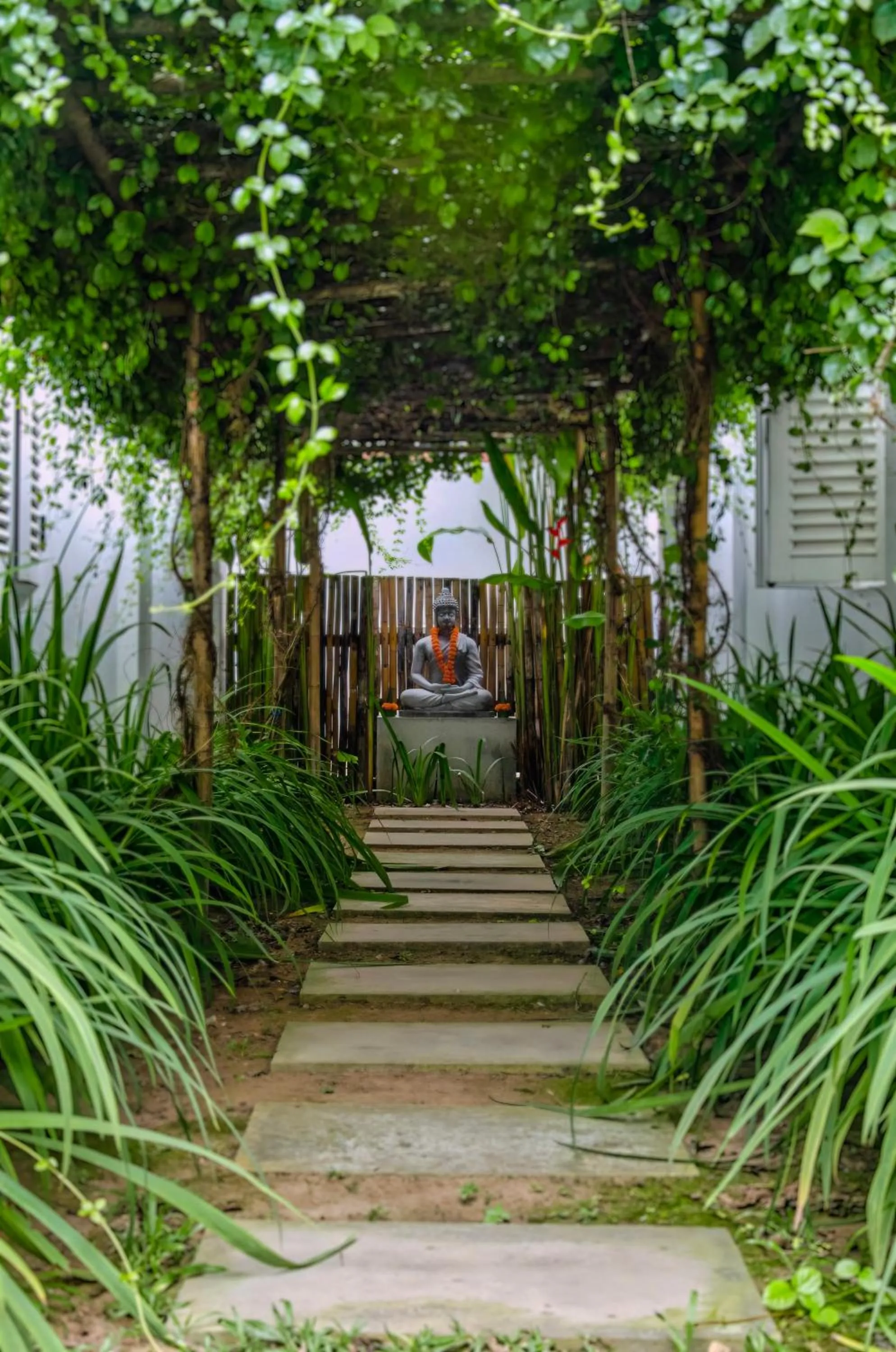 Garden in Chic stay HANA Boutique hotel xxxx Possible noise from the construction next to our property