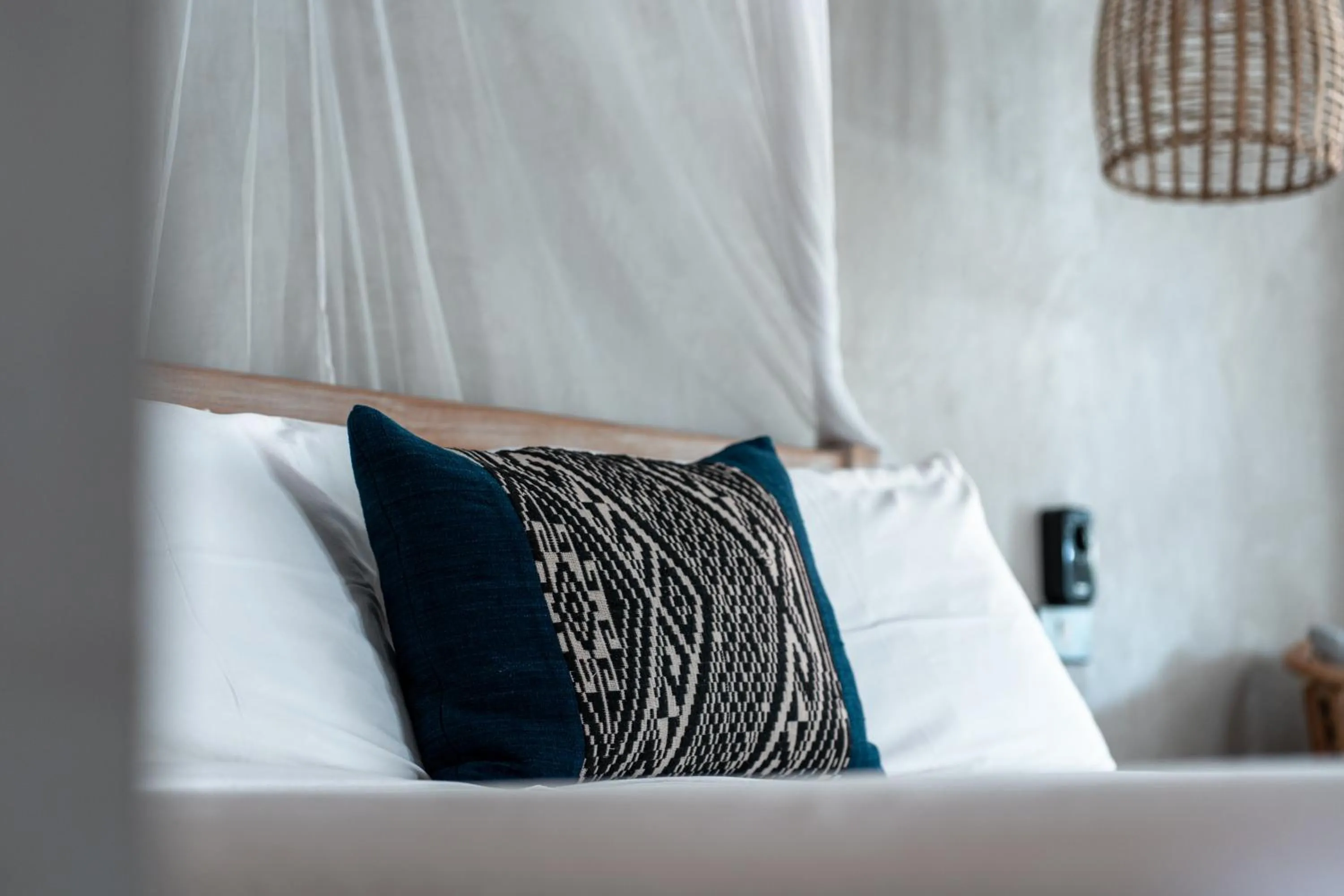 Bed in Chic stay HANA Boutique hotel xxxx Possible noise from the construction next to our property