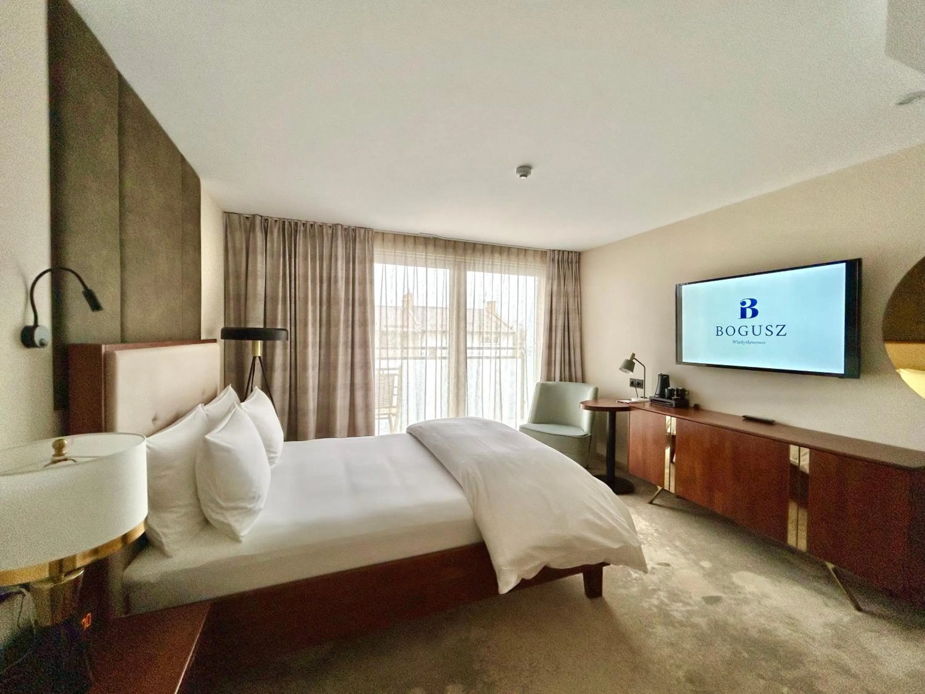 Bedroom, Bed in The BOGUSZ Wladyslawowo