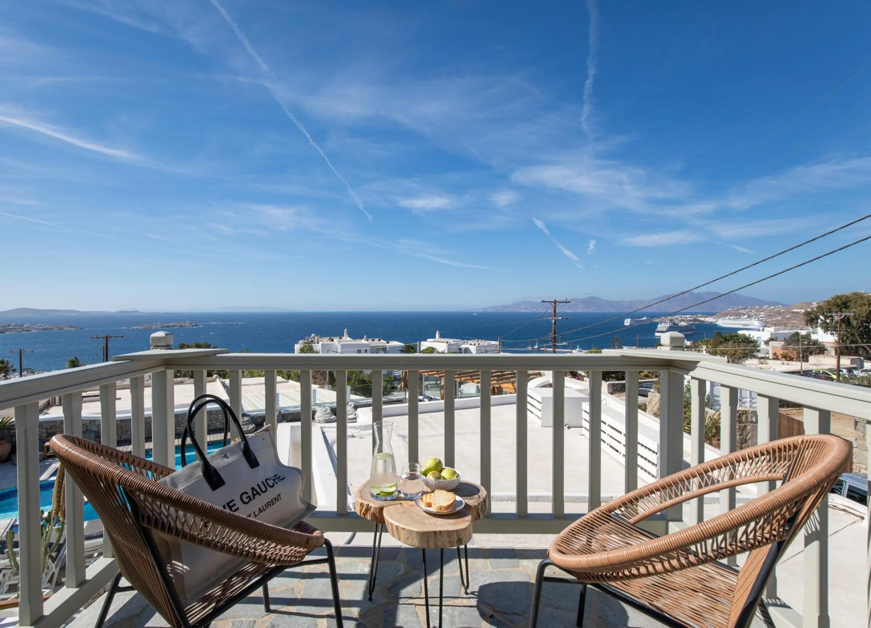 Balcony/Terrace in Damianos Mykonos Hotel