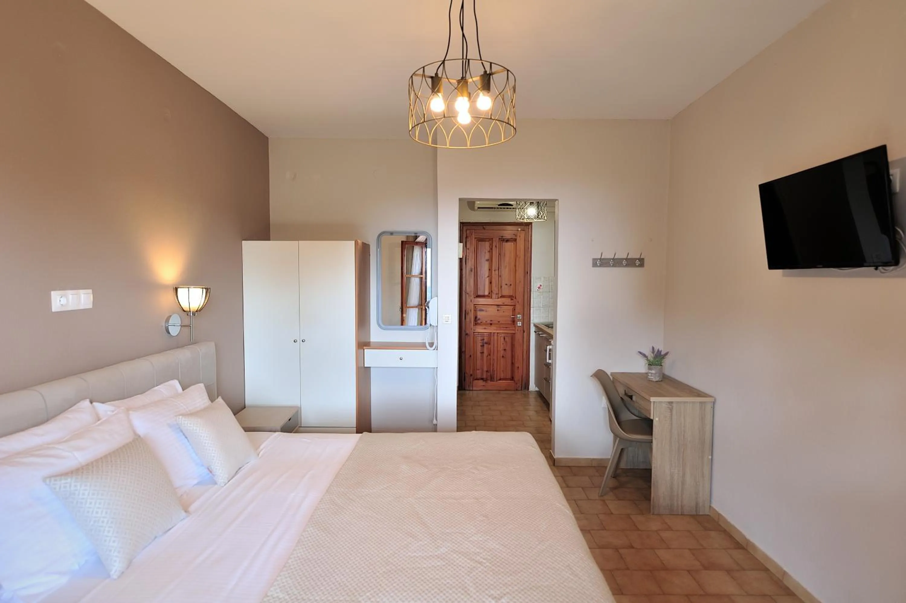 Bedroom, Bed in Vista Mare Skiathos