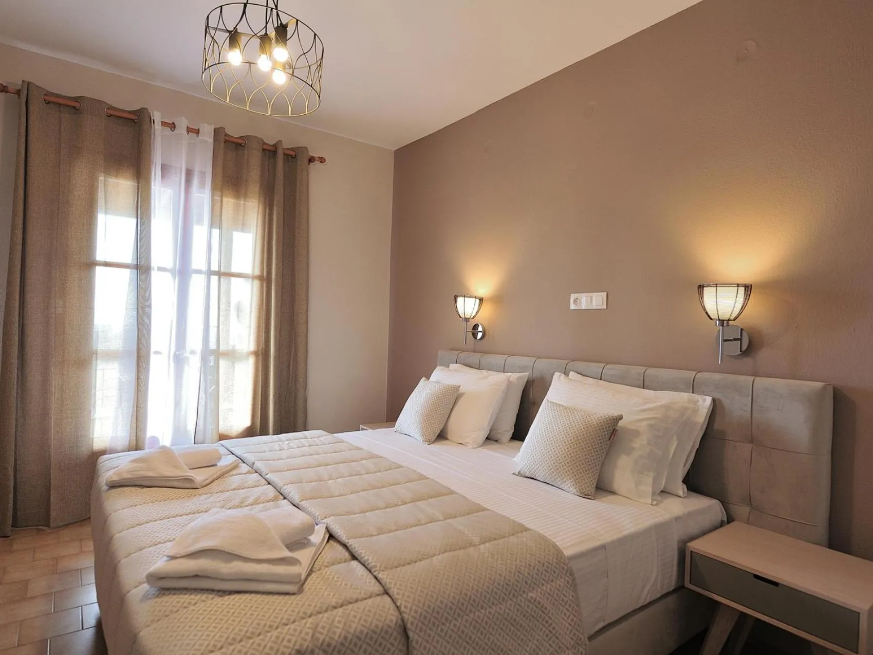 Bedroom, Bed in Vista Mare Skiathos