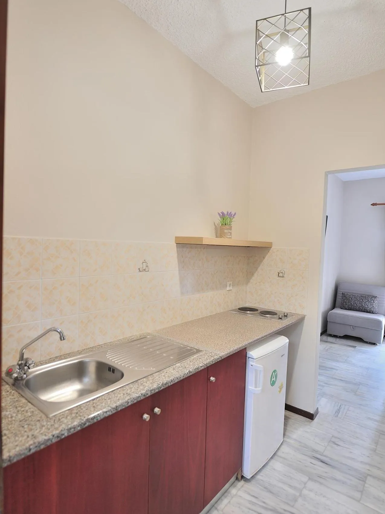 Kitchen or kitchenette in Vista Mare Skiathos