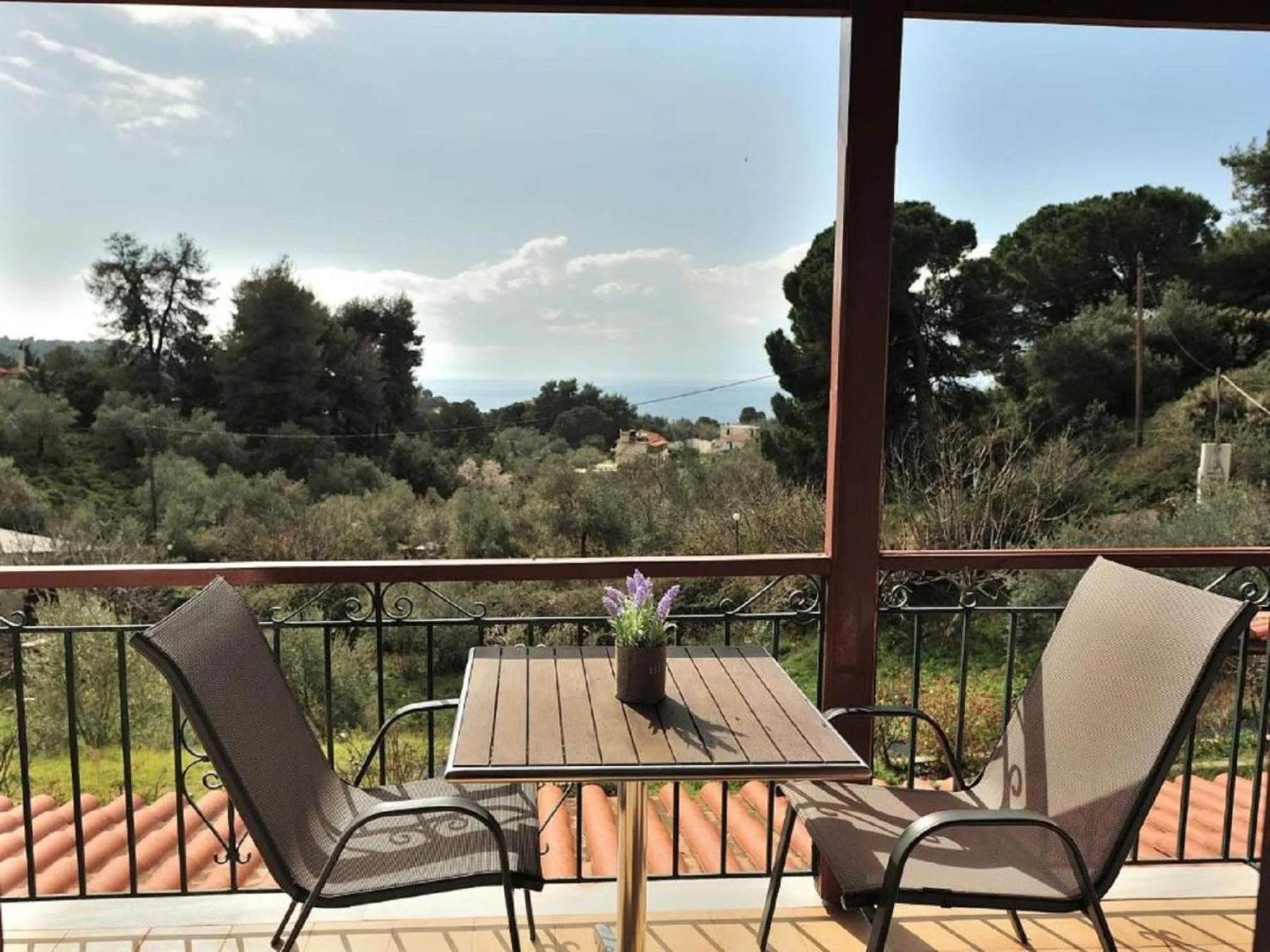 Balcony/Terrace in Vista Mare Skiathos