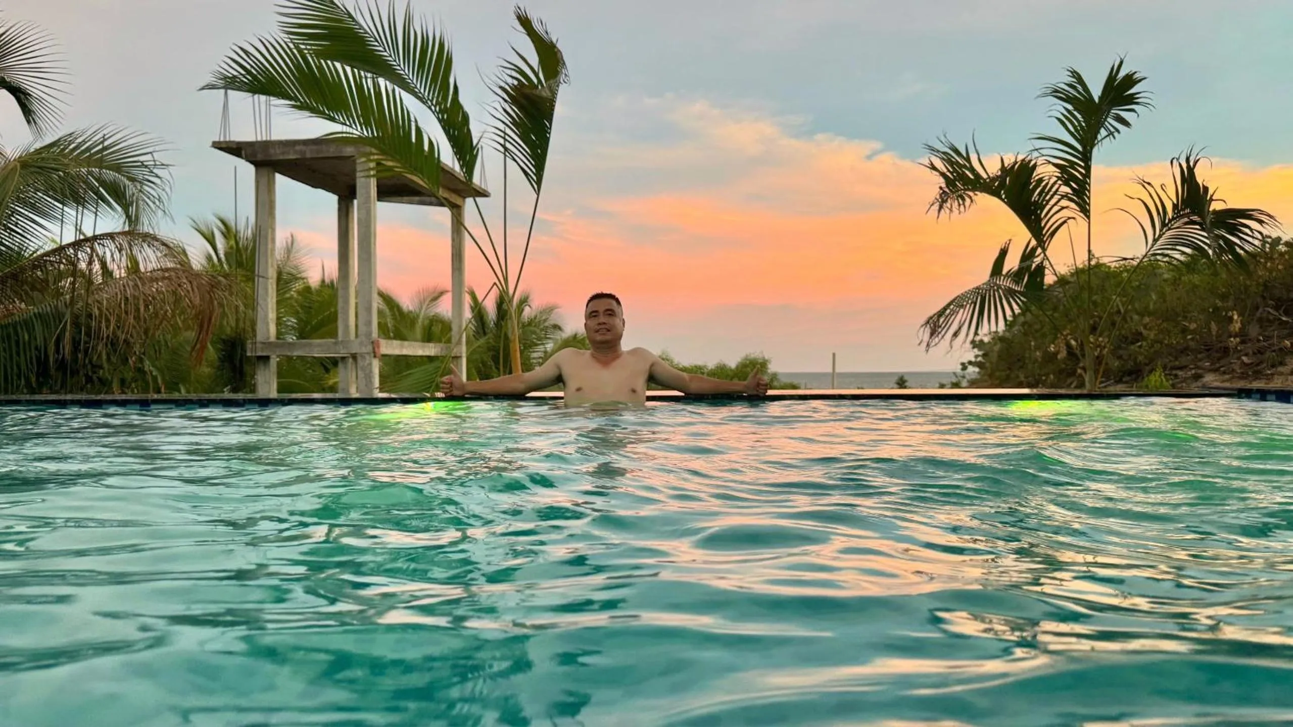 Pool view in An Vinh Analog House - LE BONHEUR