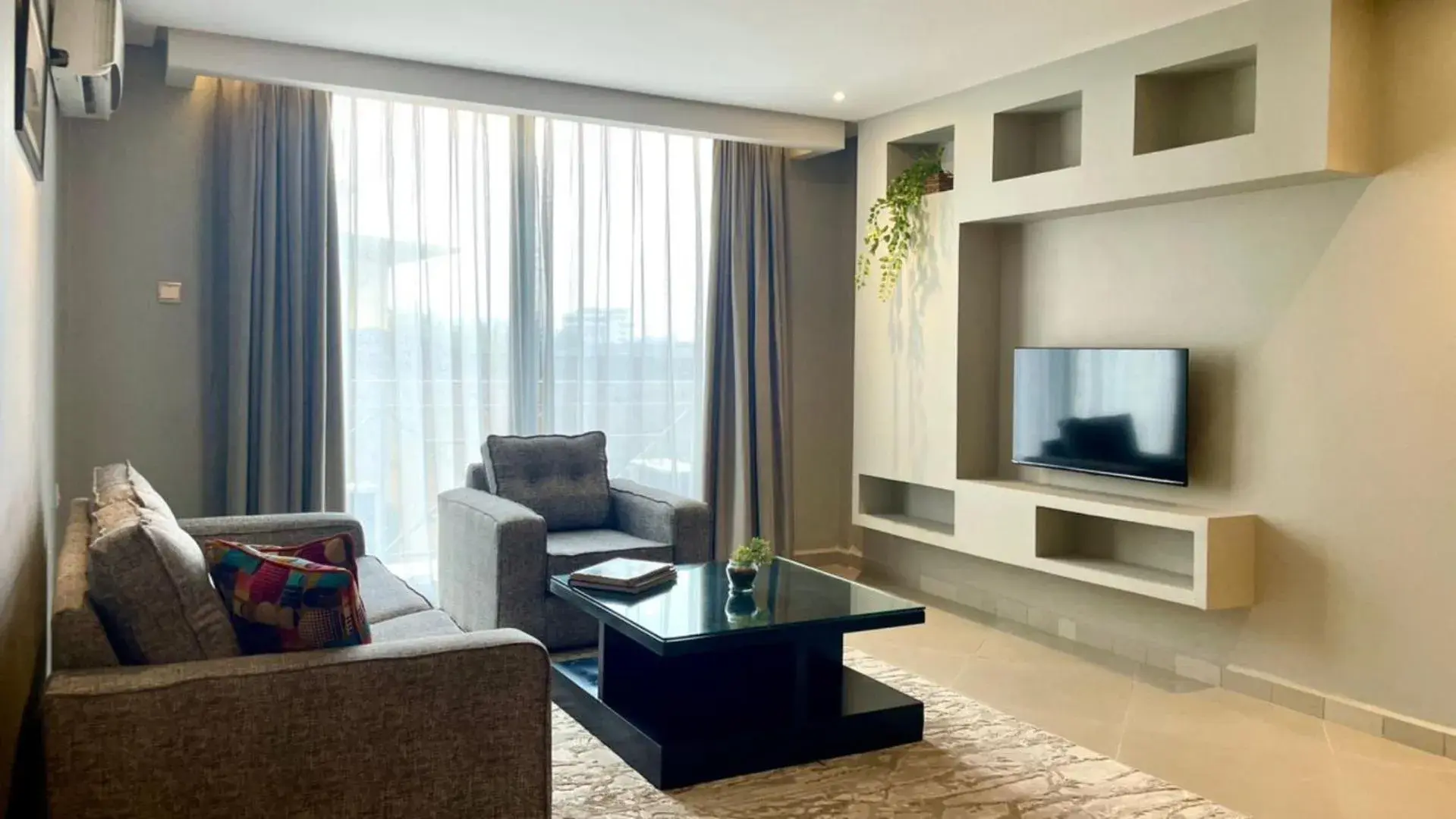 Living room in Meilin International Hotel Living room in Meilin International Hotel