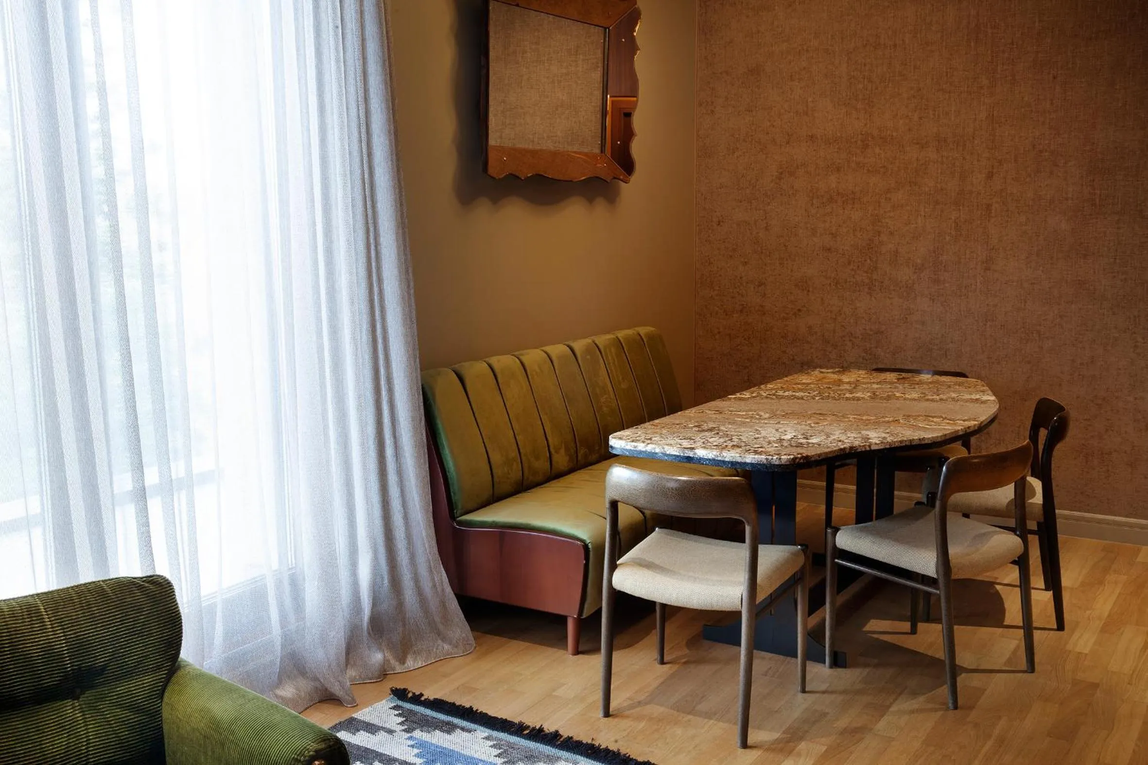 Dining area in Room 12