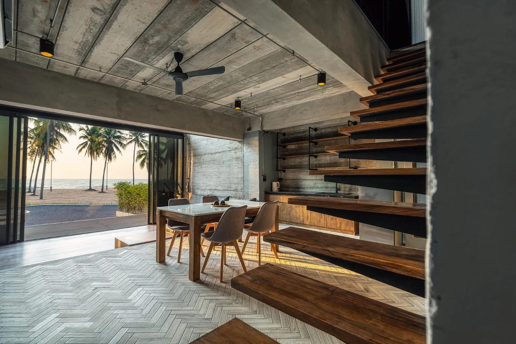 Living room in The Bloc @ Sea