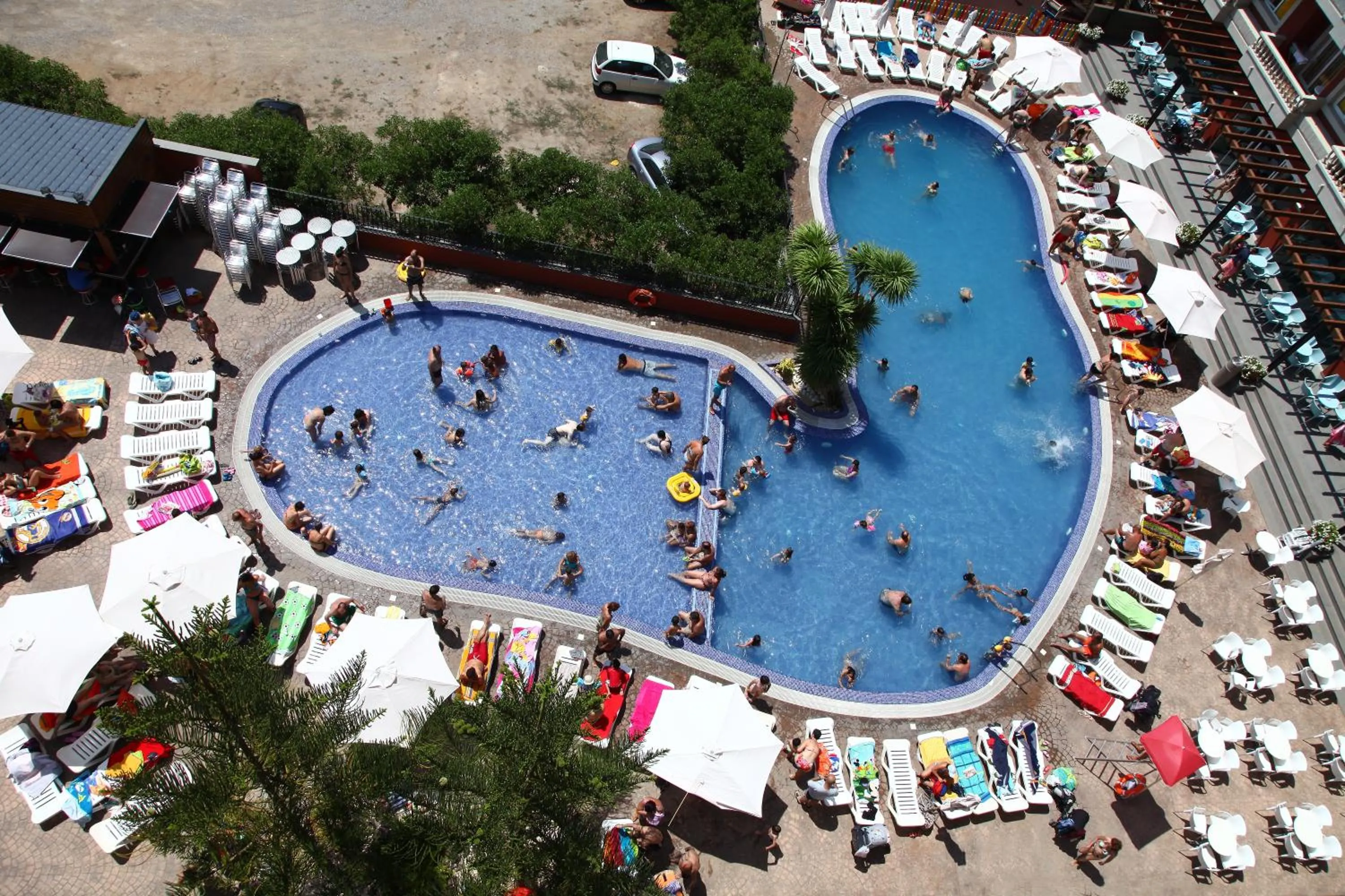 Bird's eye view in Hotel Acuazul