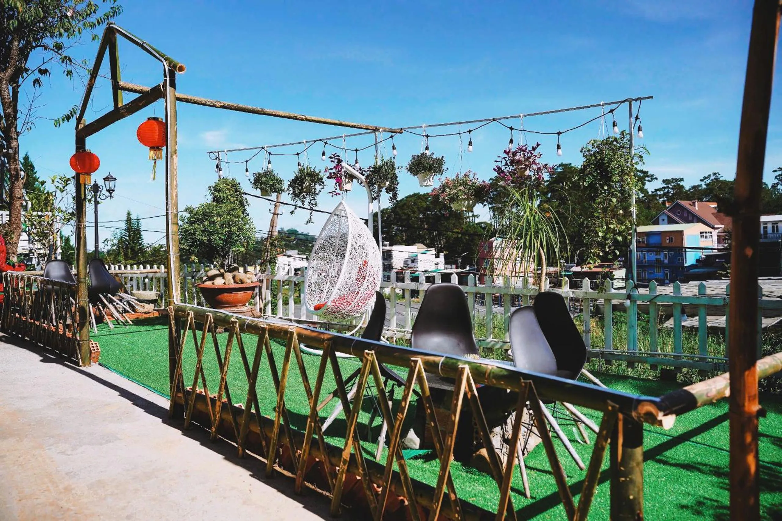 Garden view in Cherry Luxury Hotel