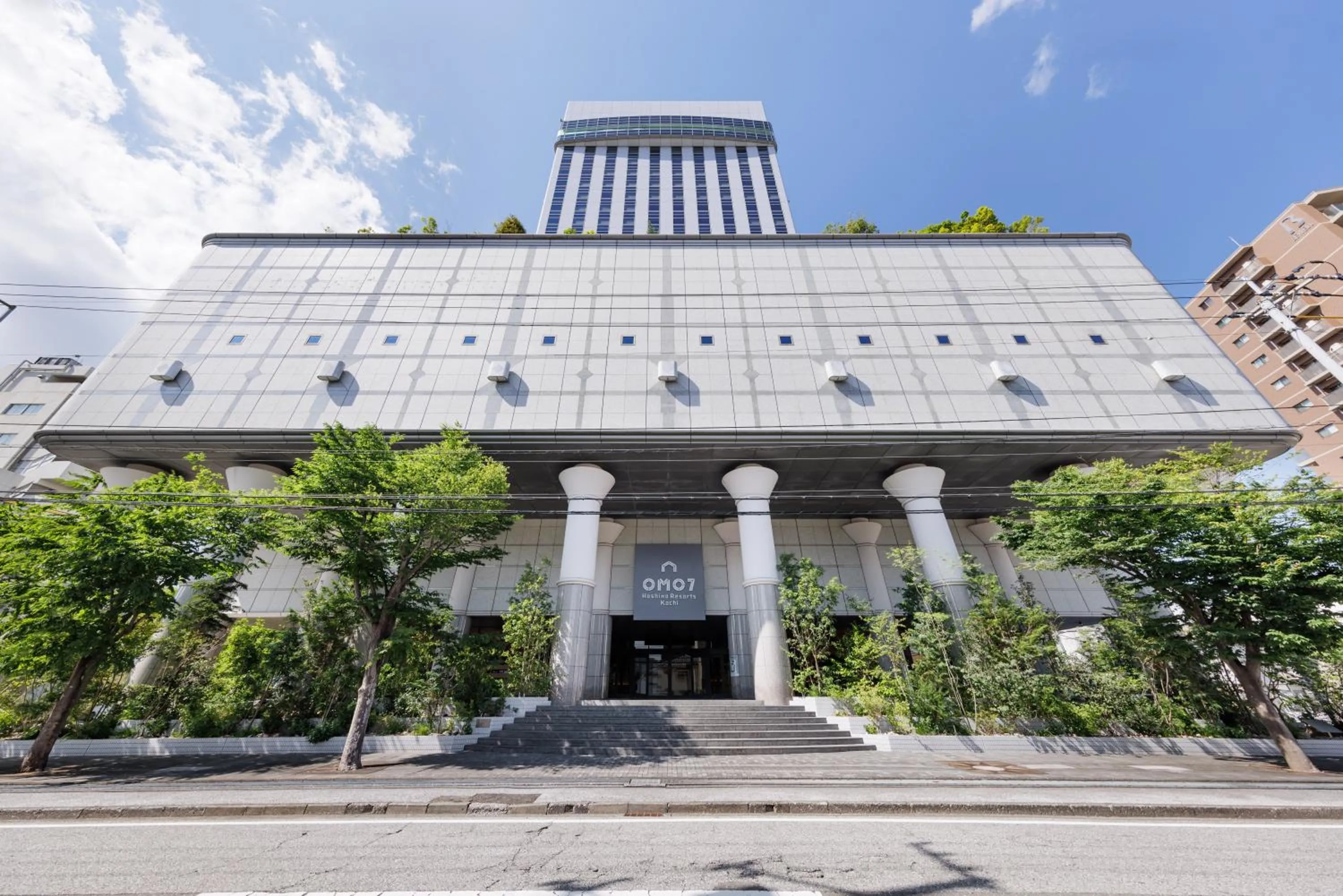 Property building in OMO7 Kochi by Hoshino Resorts