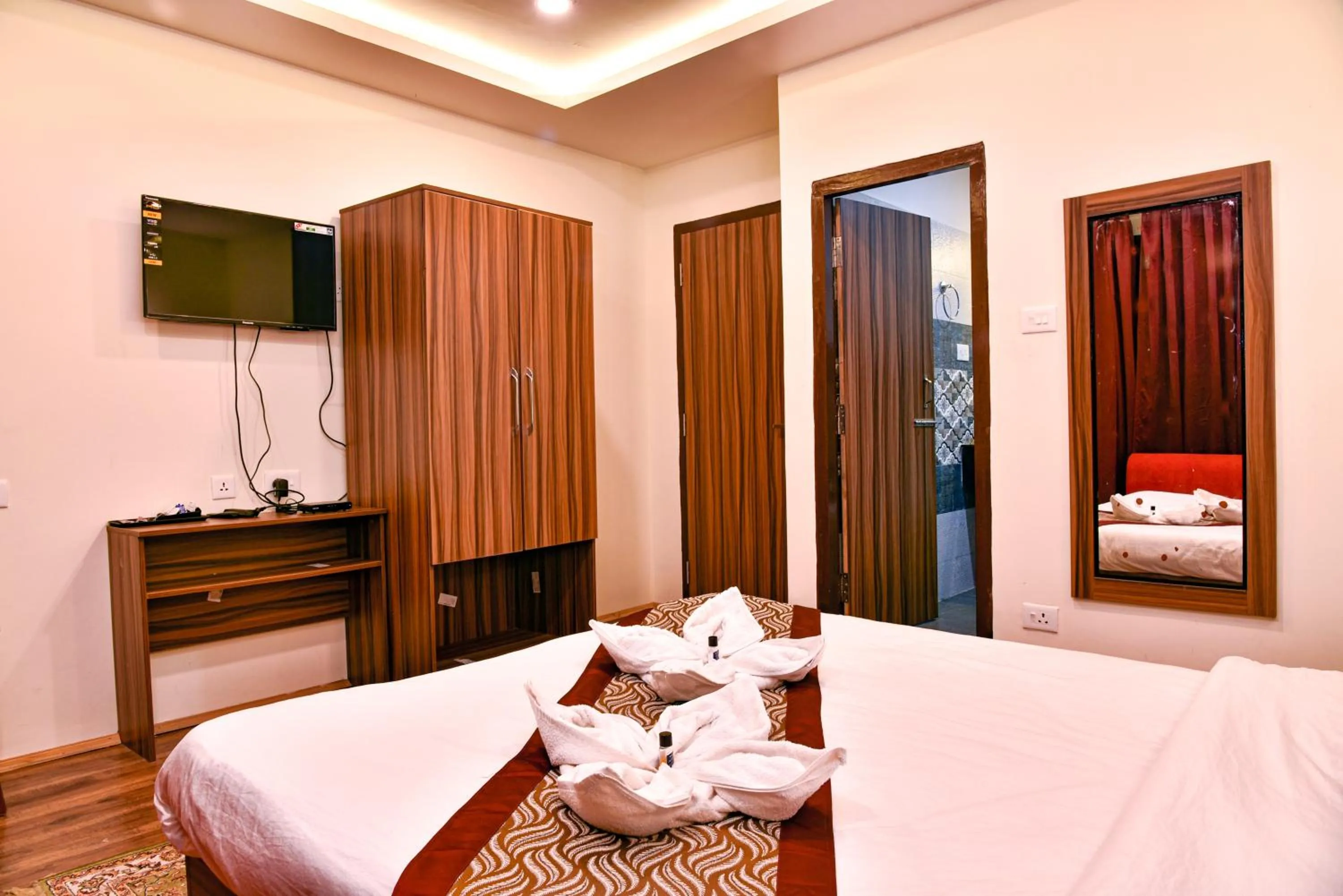 TV and multimedia, Bed in Rufina Palm Bliss