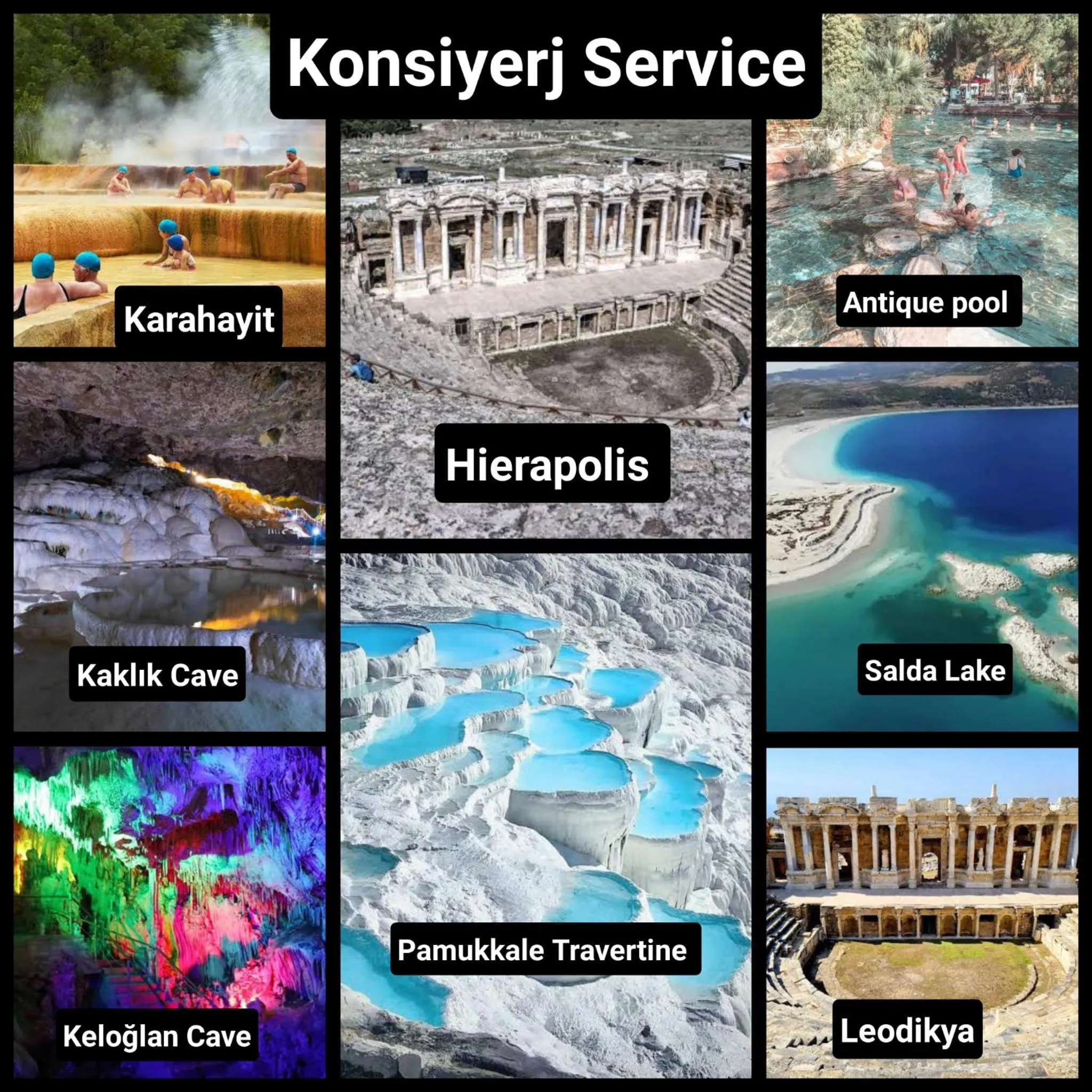 Activities in Apollon Garden Pamukkale