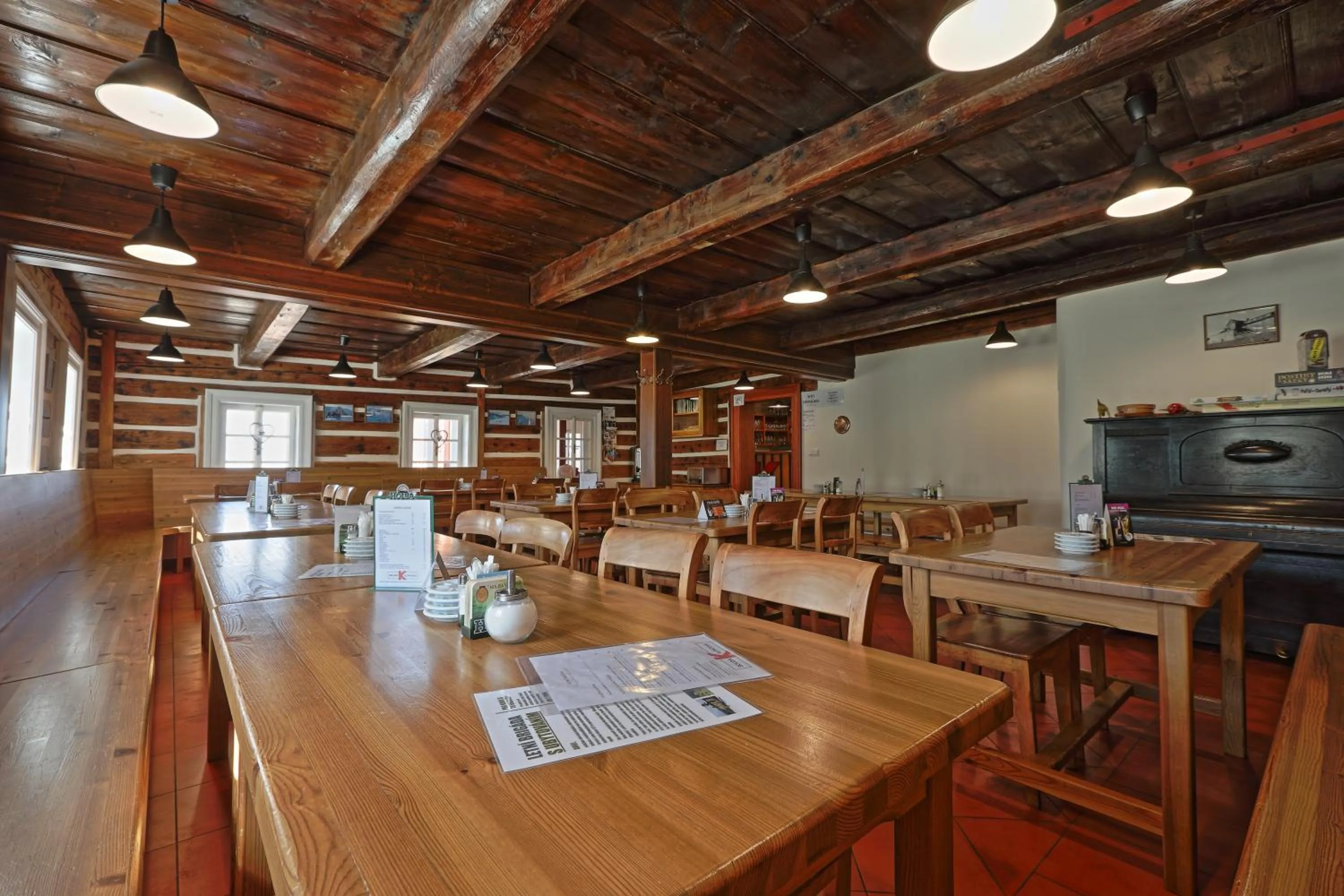 Lounge or bar in Bouda Klínovka