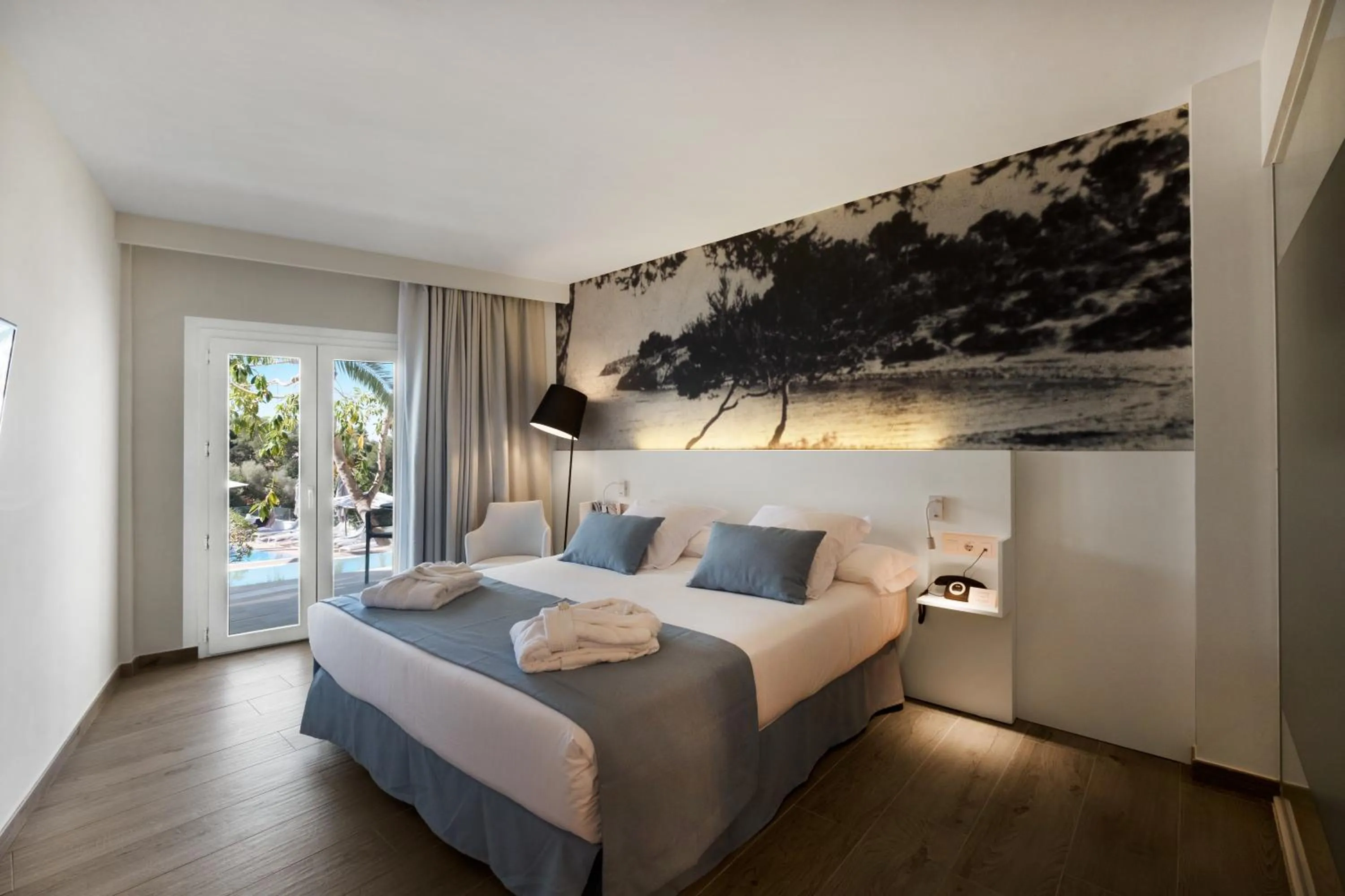 Living room, Bed in Tacande Portals