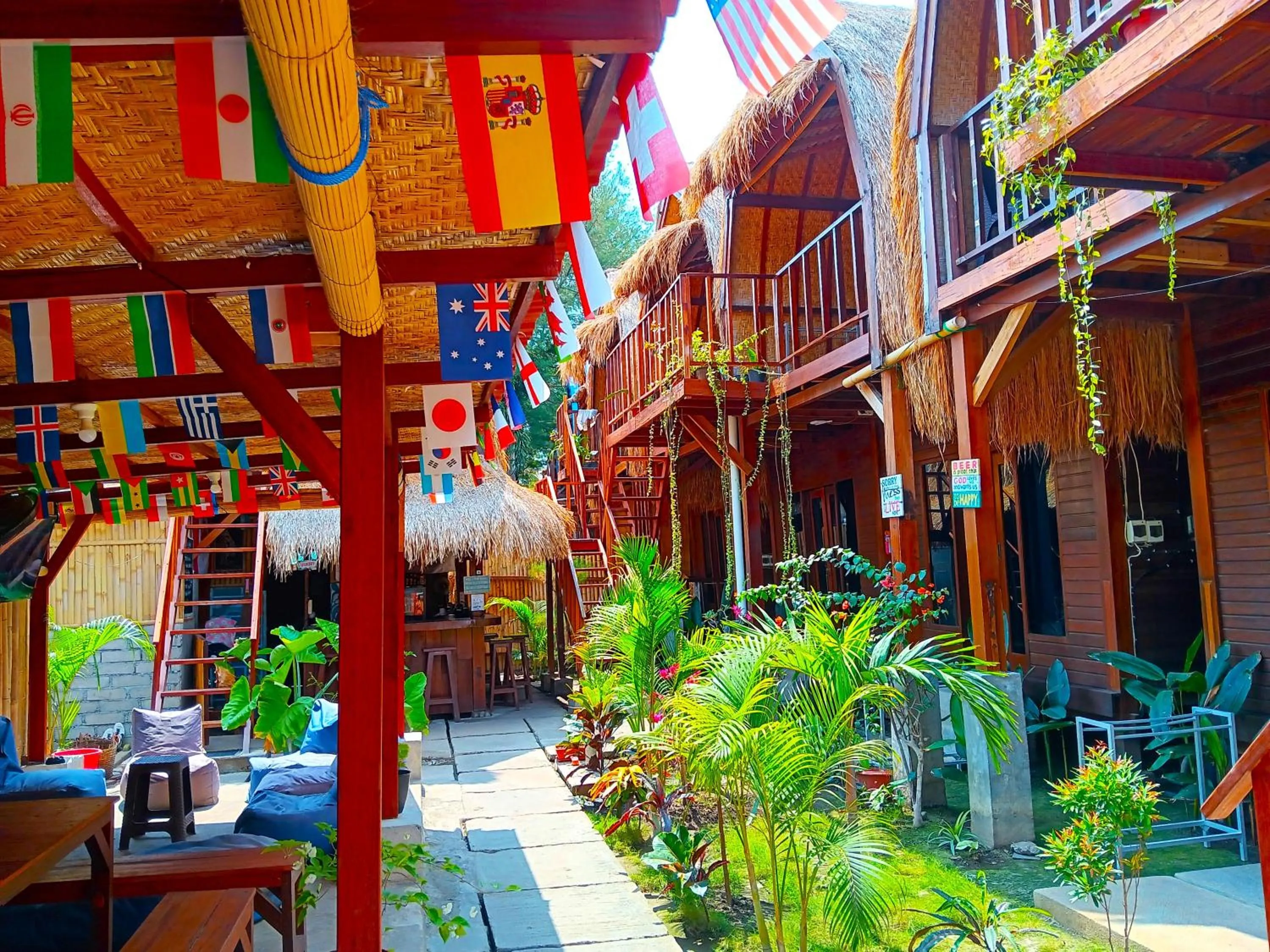 Garden in Good Vibes Bungalows