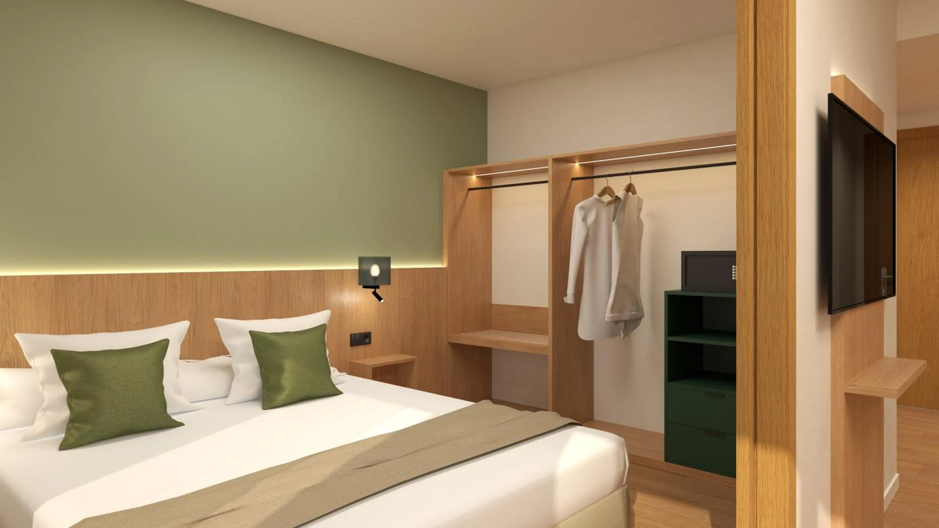 Bed in NM Suites by Escampa Hotels