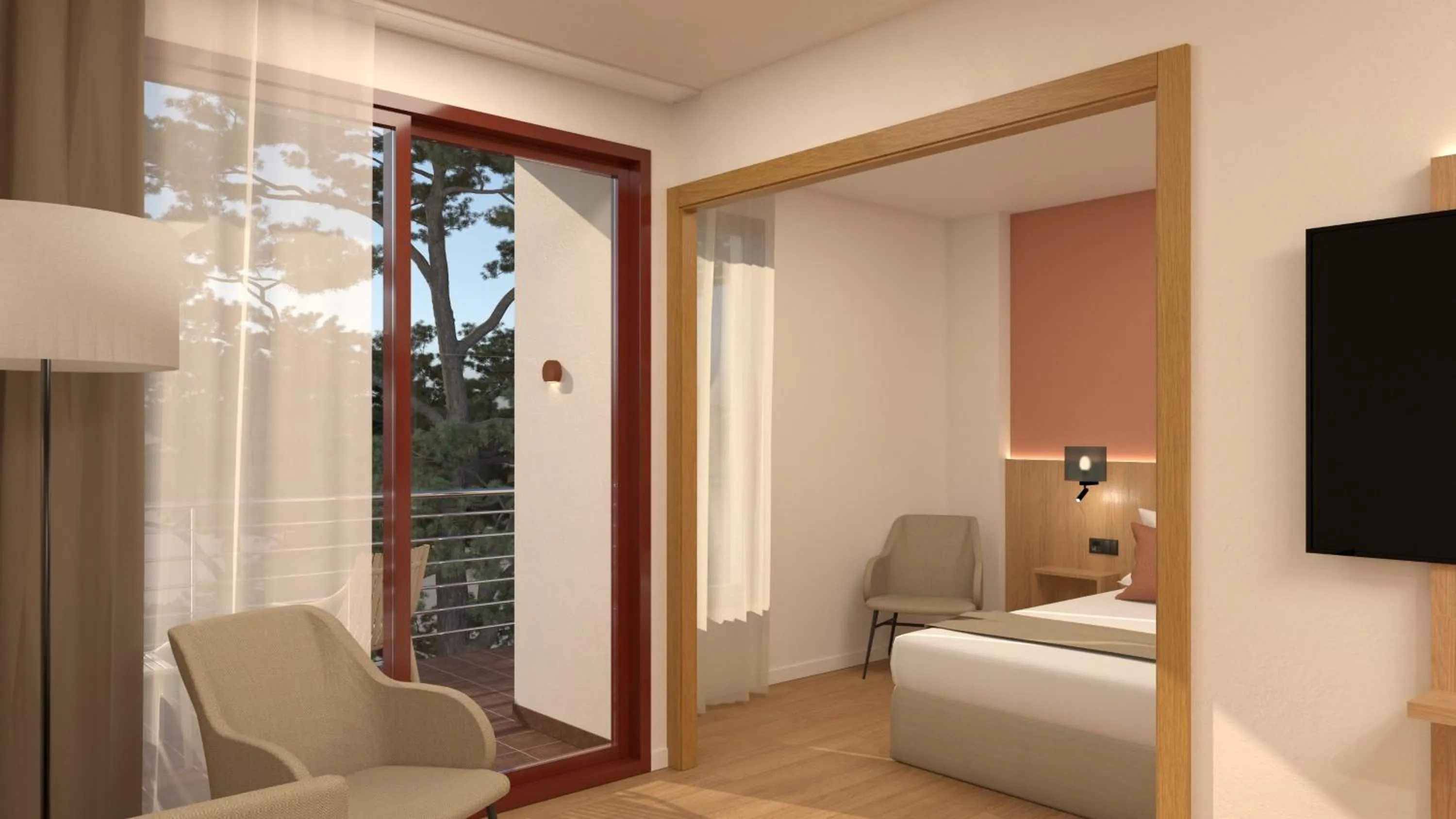 Living room, Bed in NM Suites by Escampa Hotels