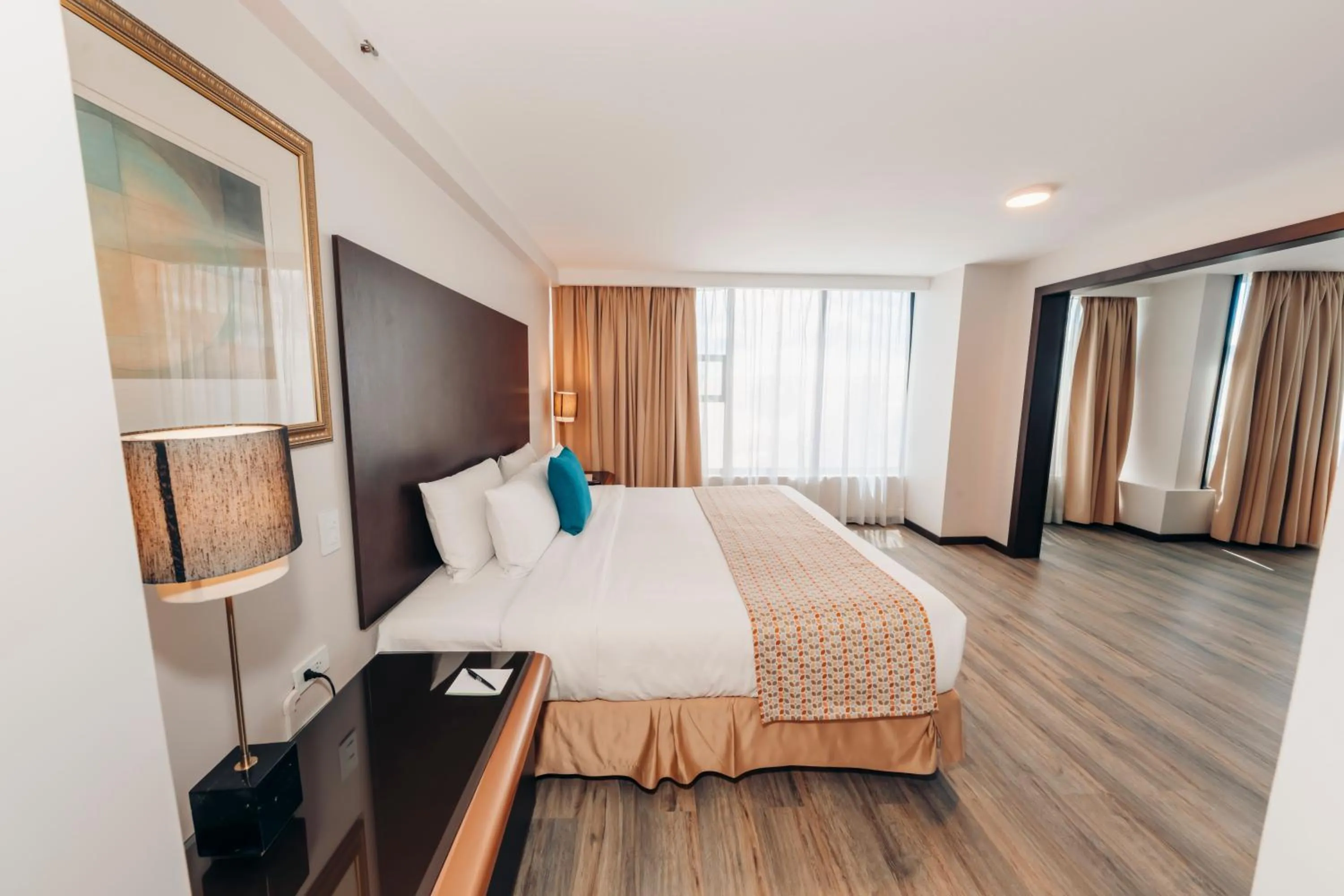 Decorative detail, Bed in La Quinta by Wyndham Quito