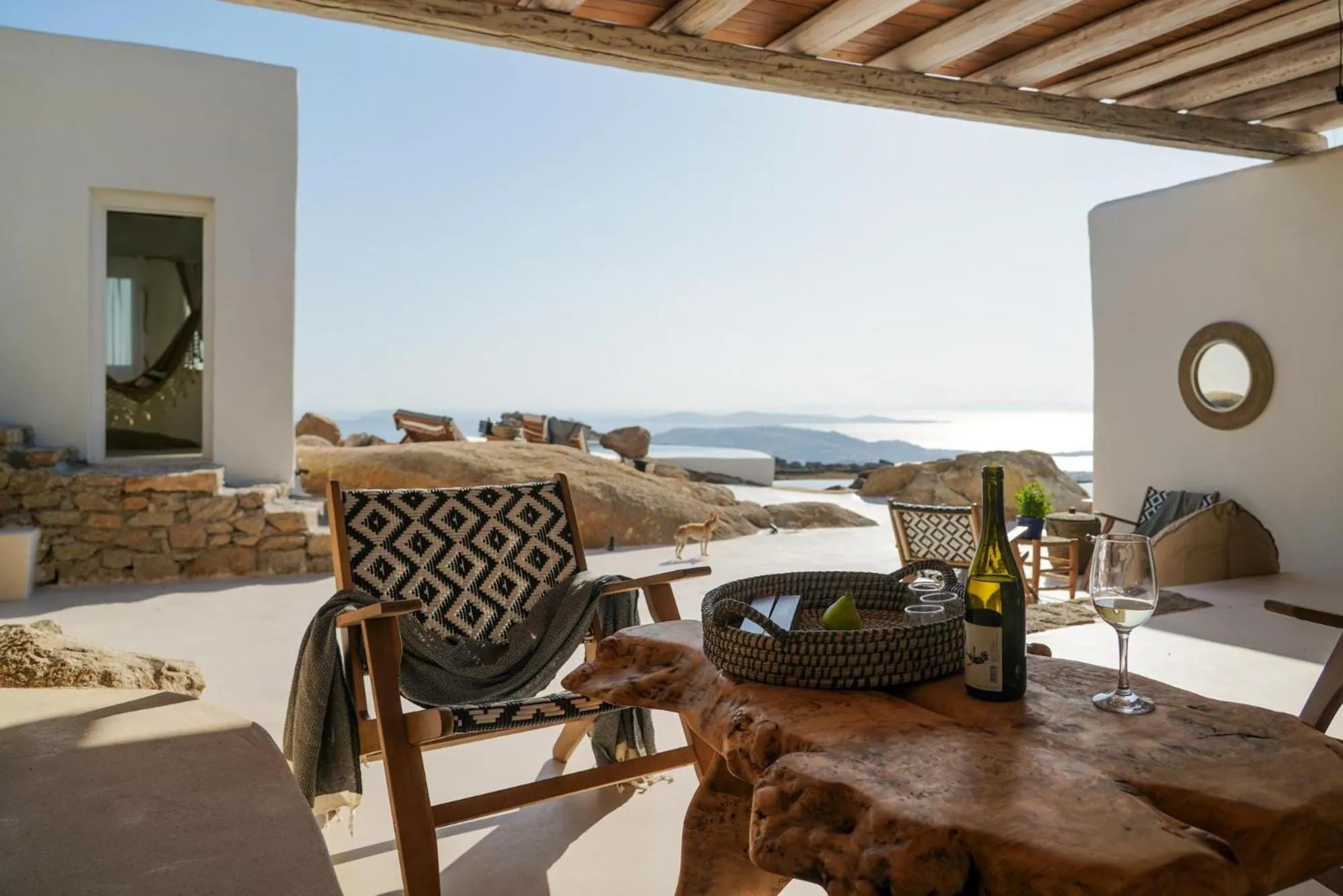 Patio in Mykonos High Villa