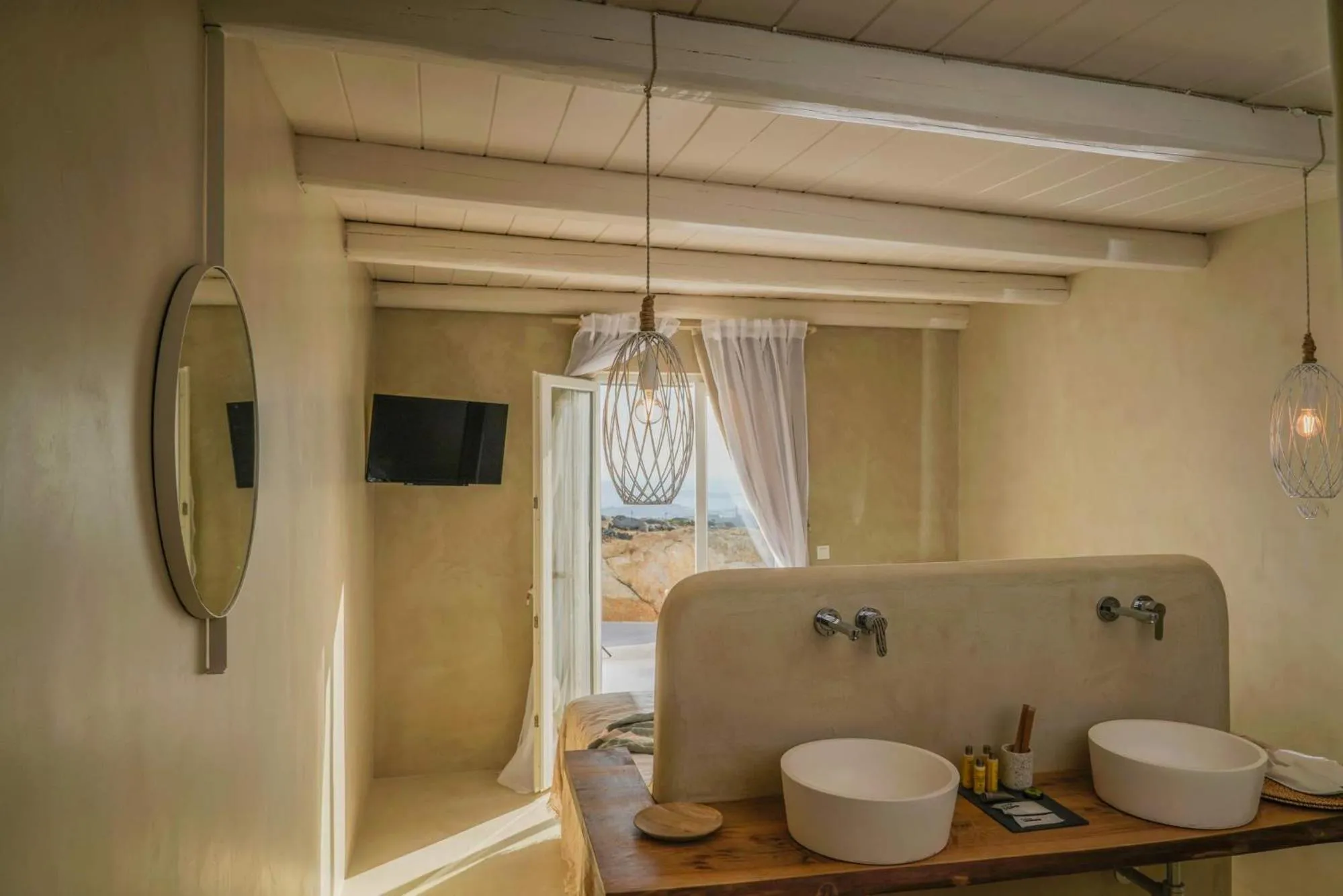 Bathroom in Mykonos High Villa