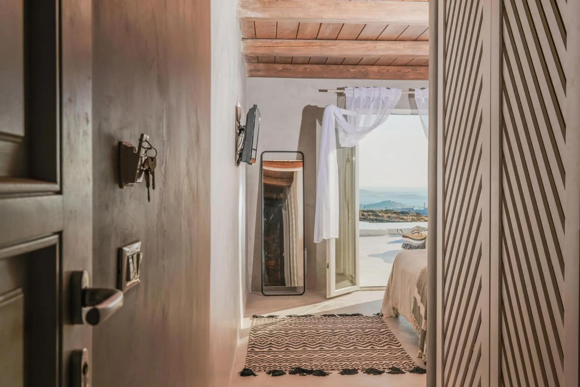 Bedroom in Mykonos High Villa