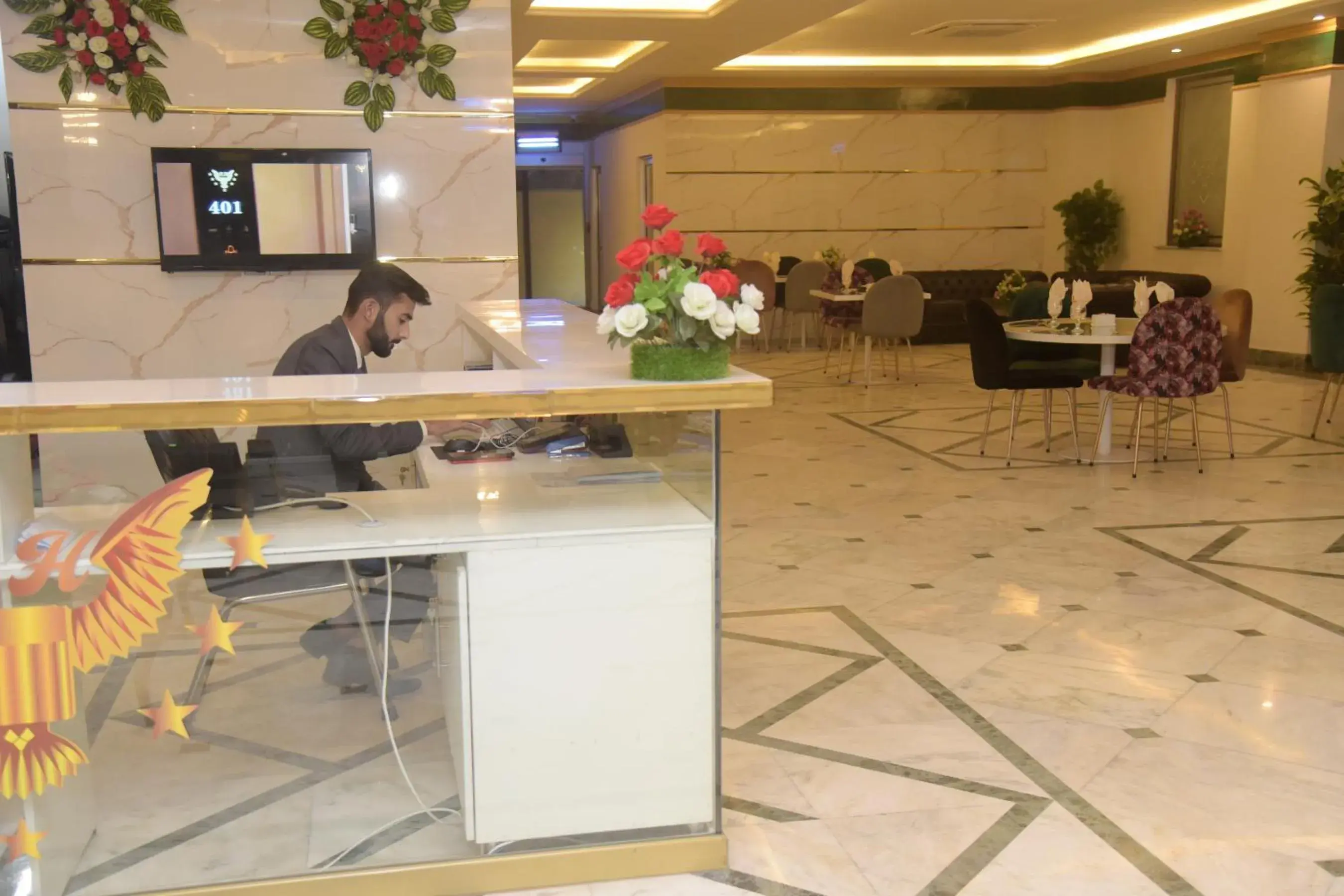 Lobby or reception in The Rich Hotel & Apartments Lobby or reception in The Rich Hotel & Apartments