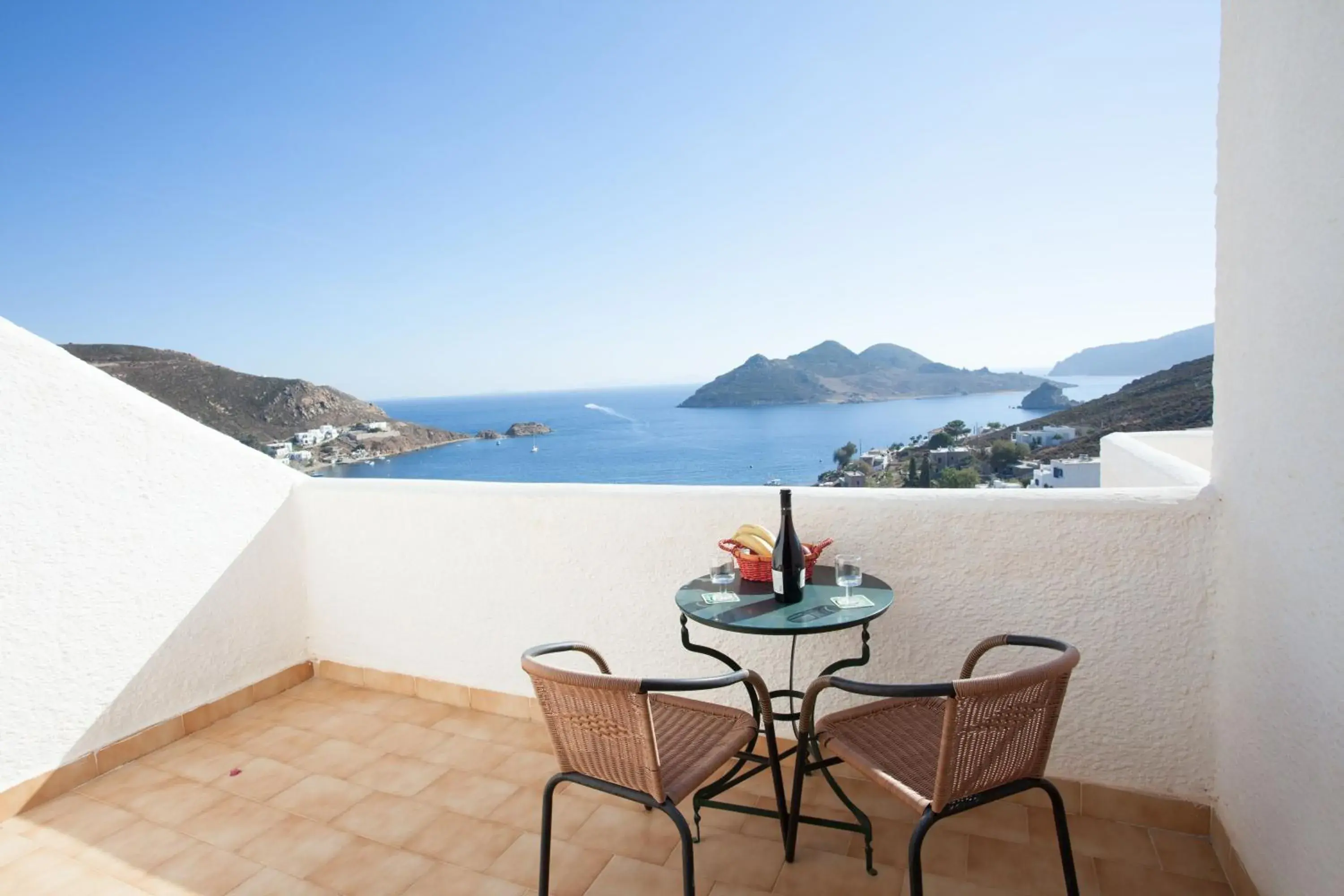 Double or Twin Room with Sea View in Golden Sun Hotel Patmos Double or Twin Room with Sea View in Golden Sun Hotel Patmos