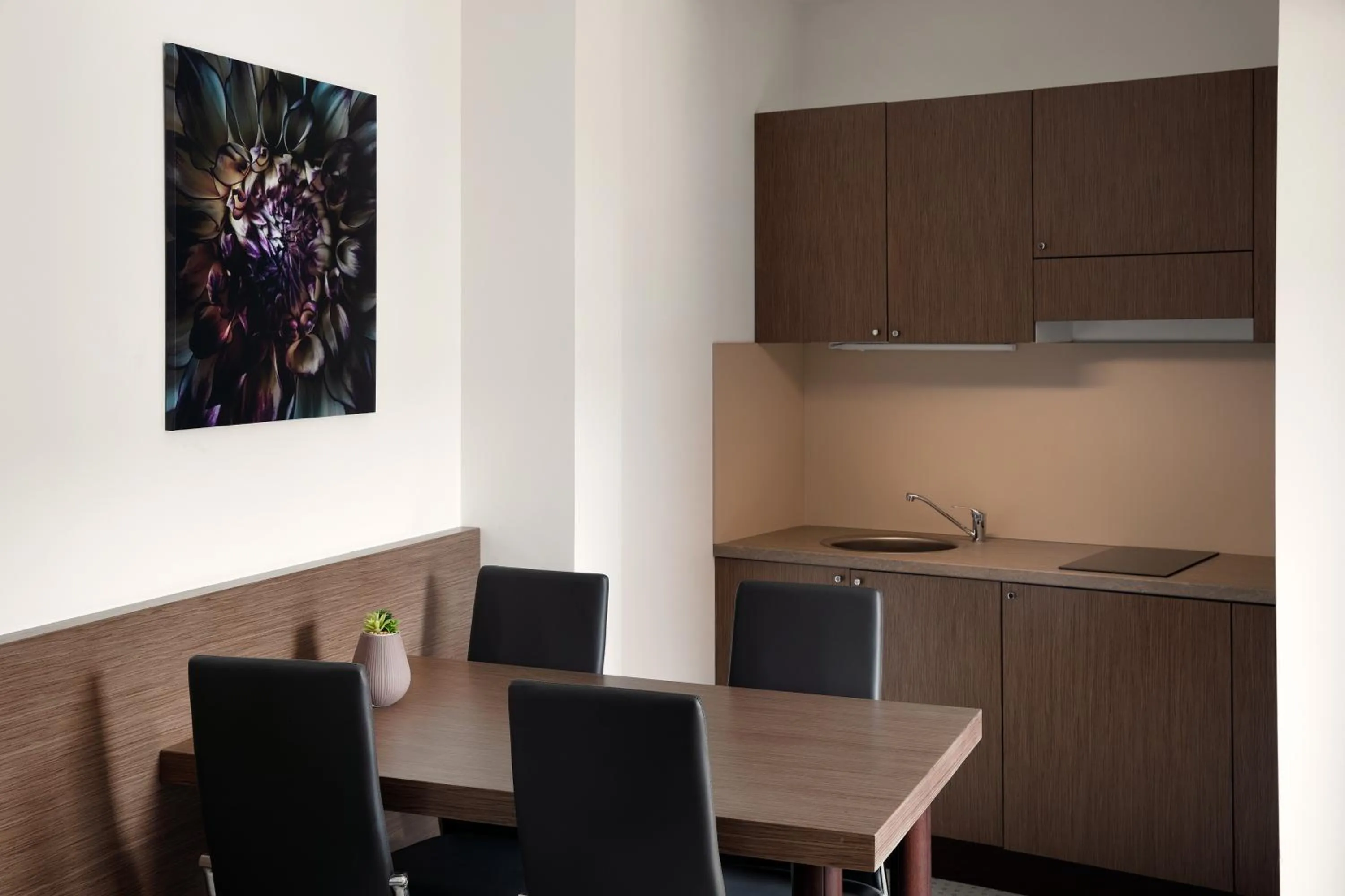 Kitchen or kitchenette in Boutique Hotel Saxonia