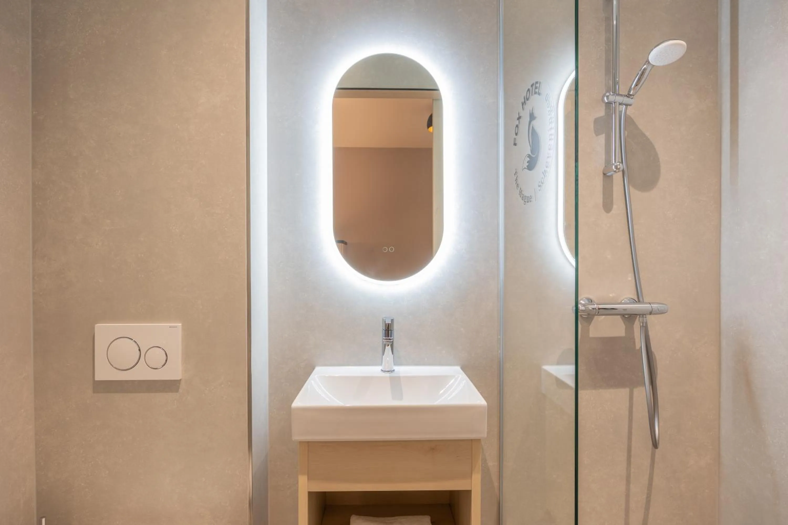 Shower in Fox Hotel The Hague Scheveningen