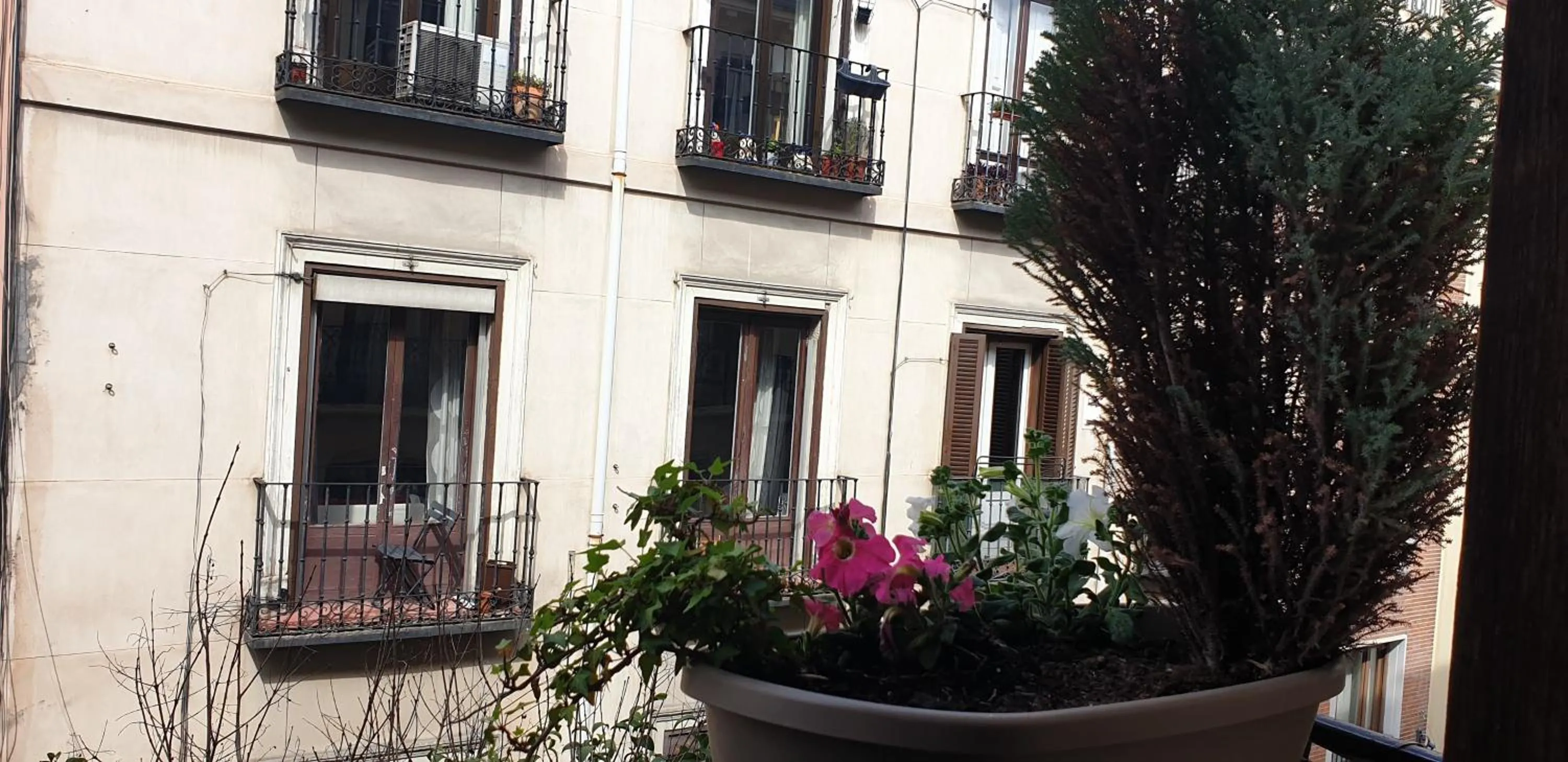 Balcony/Terrace in Hostal Las Fuentes
