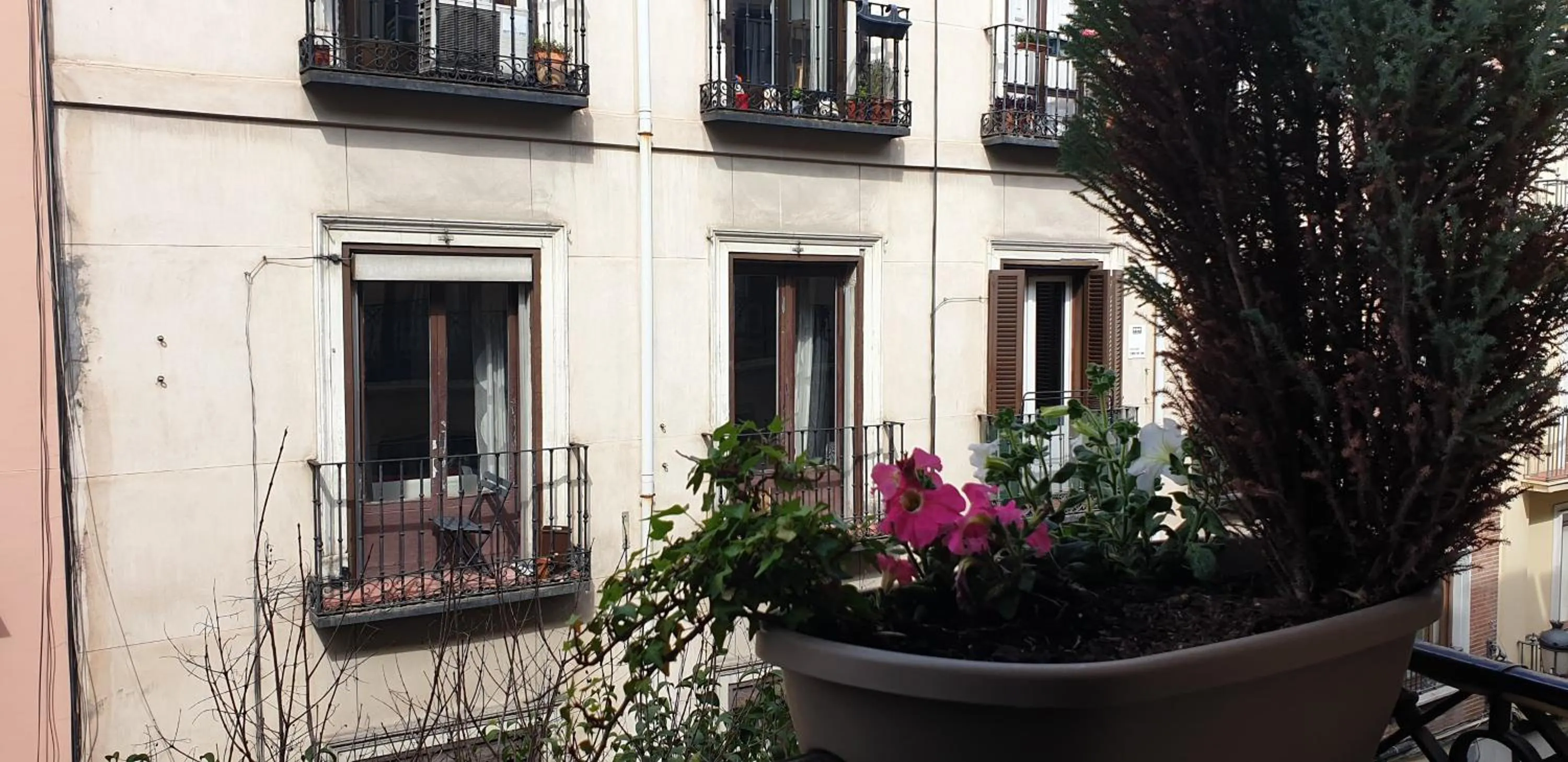 Balcony/Terrace in Hostal Las Fuentes