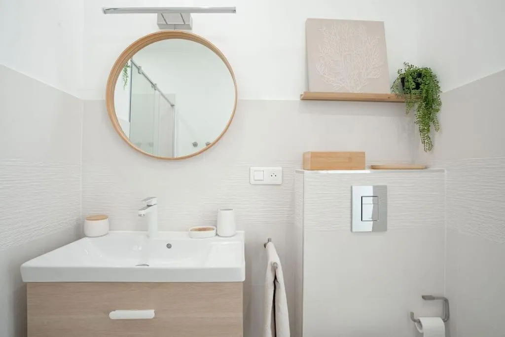 Bathroom in Duplex Mandelieu by Halldis