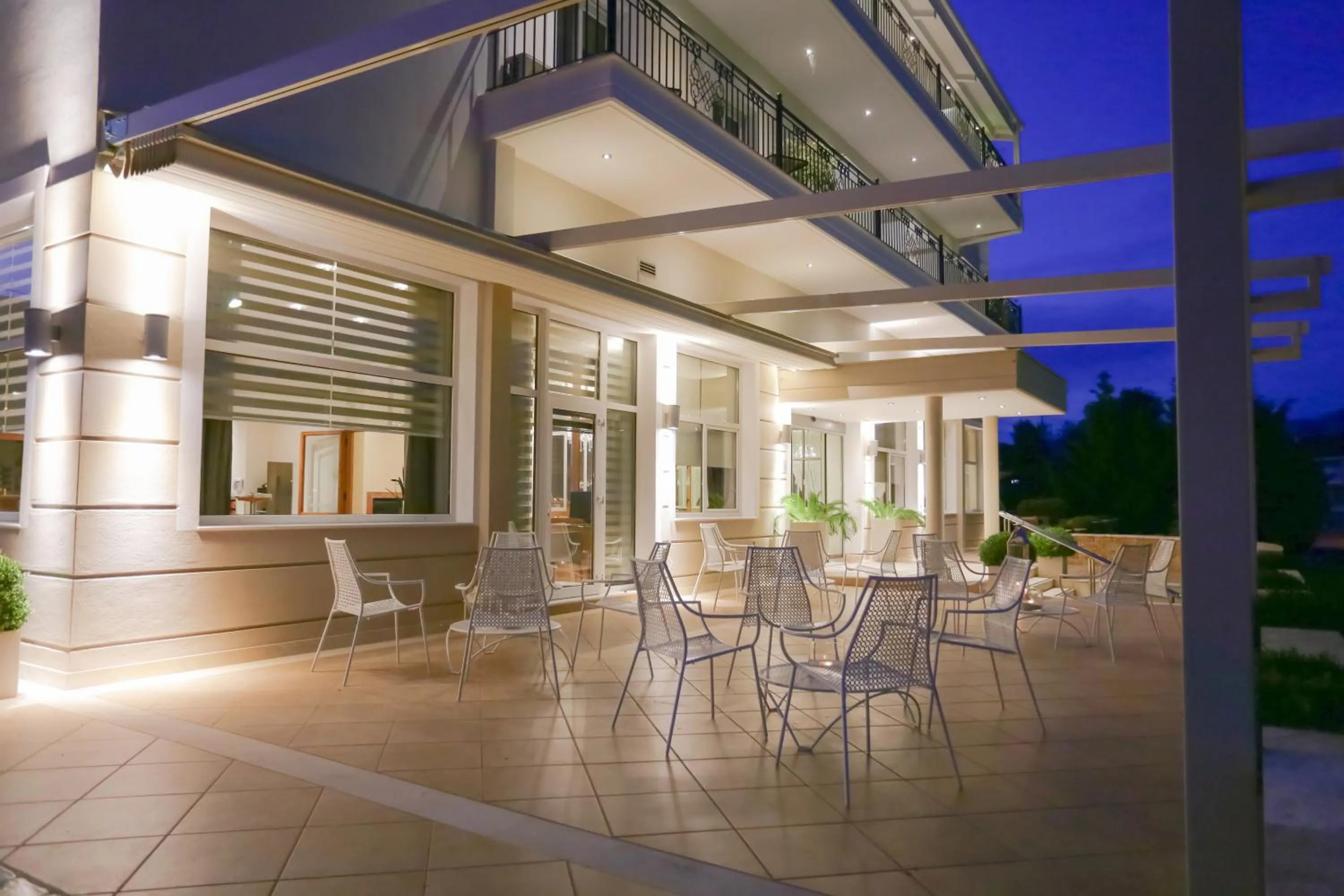 Patio in Chloe Luxury Hotel