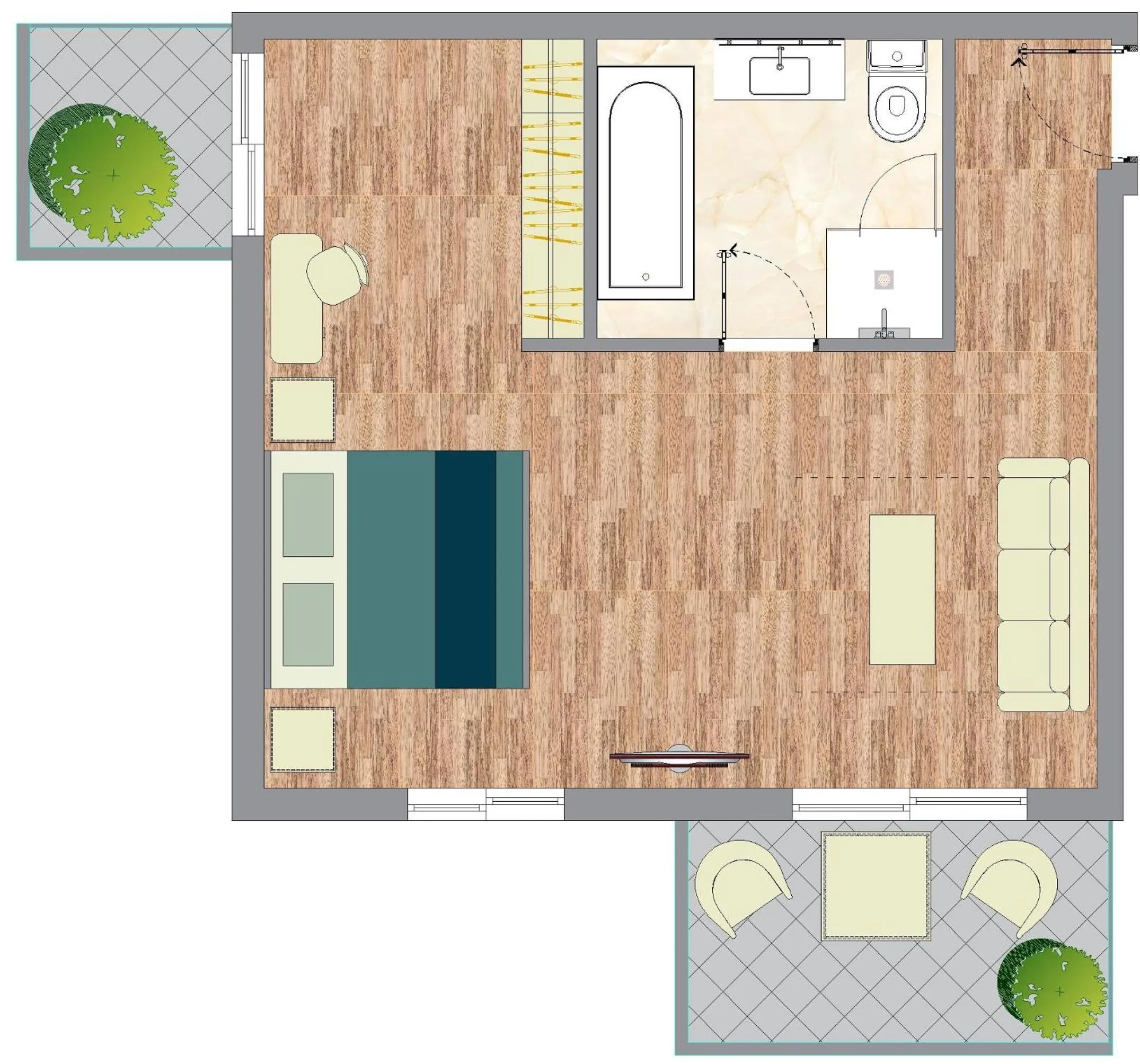 Property building in Chloe Luxury Hotel