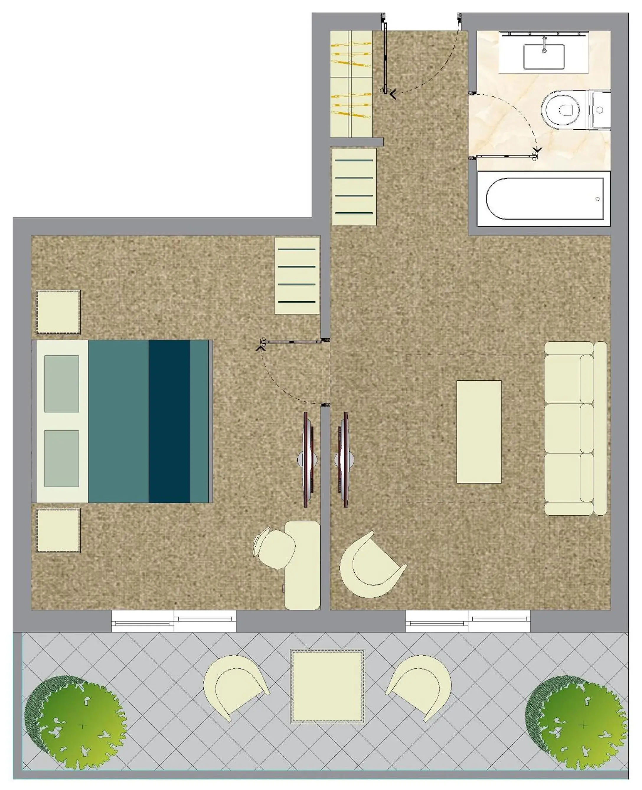 Family Room in Chloe Luxury Hotel Family Room in Chloe Luxury Hotel