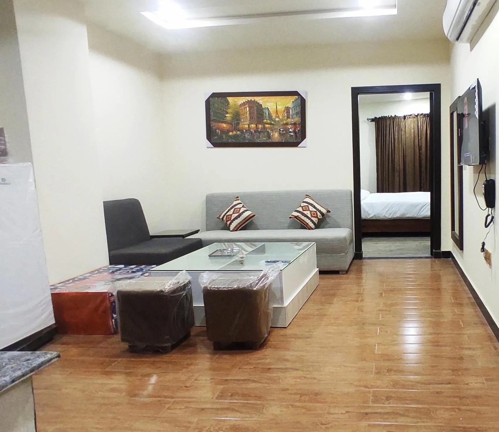 Living room, Bed in Hotel Daffodils